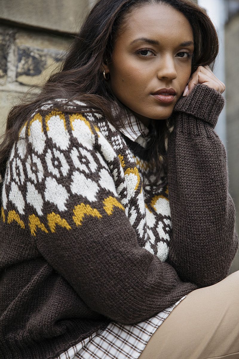 Novita Arctic Wool: Getter Yoke sweater