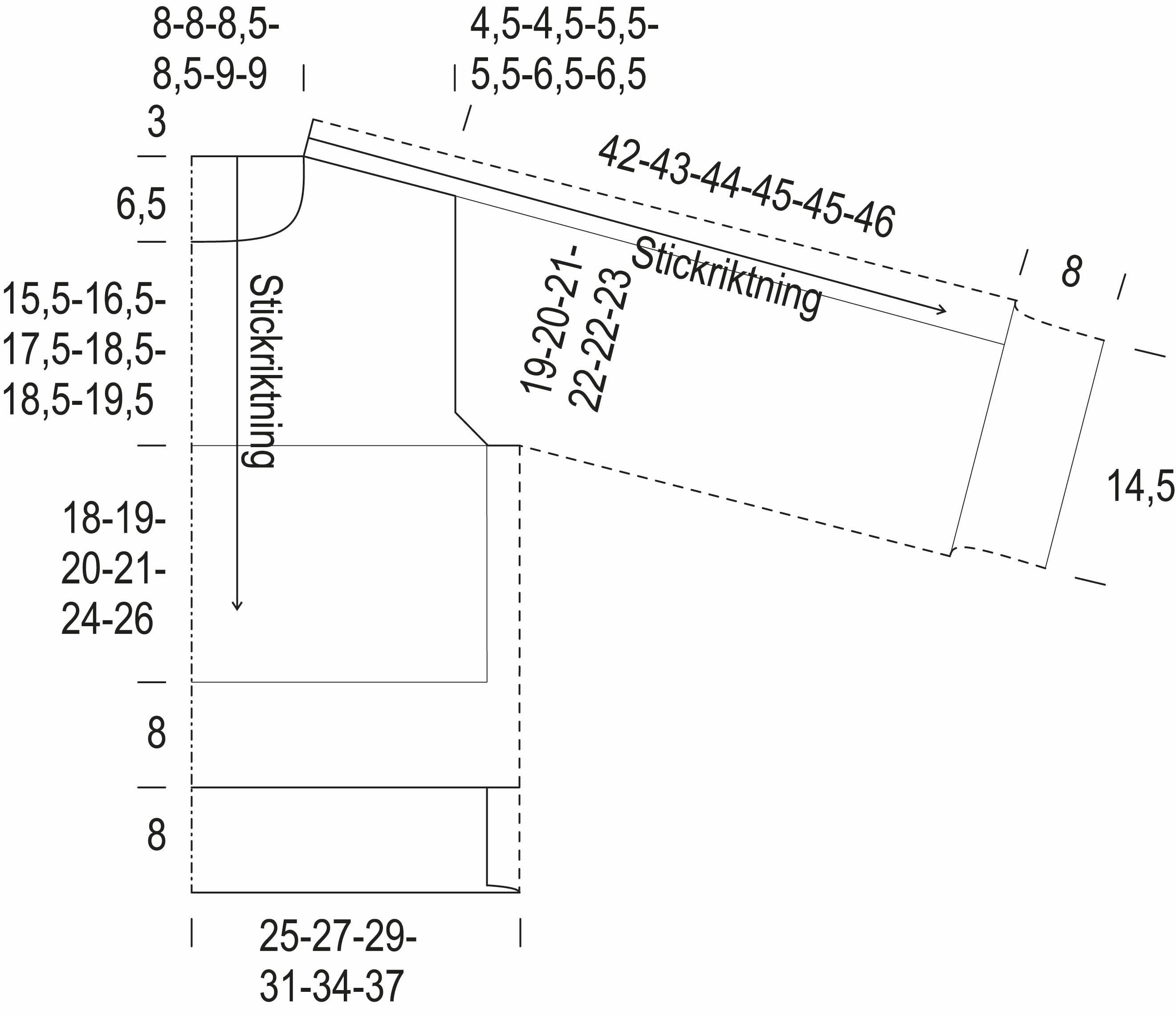 Norra – tröjan Instruction 1