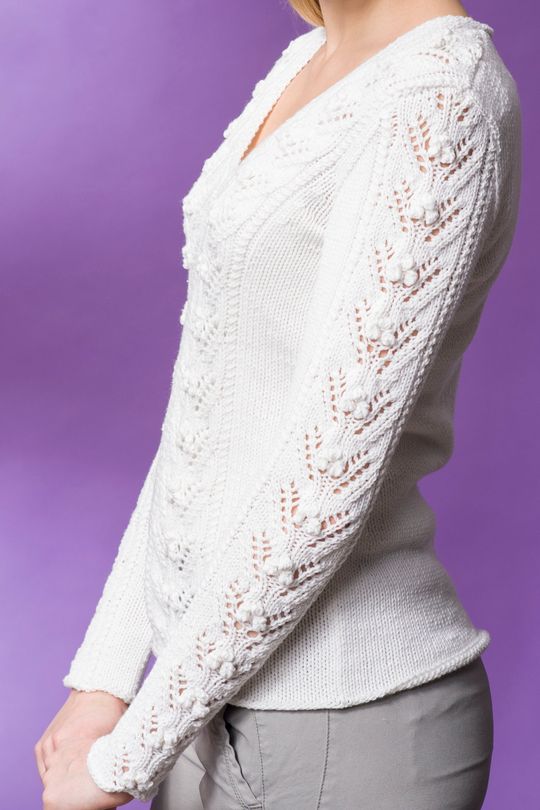 Naisen pitsineulepusero Novita Miami (Kesä 2014, malli 2) Example 2