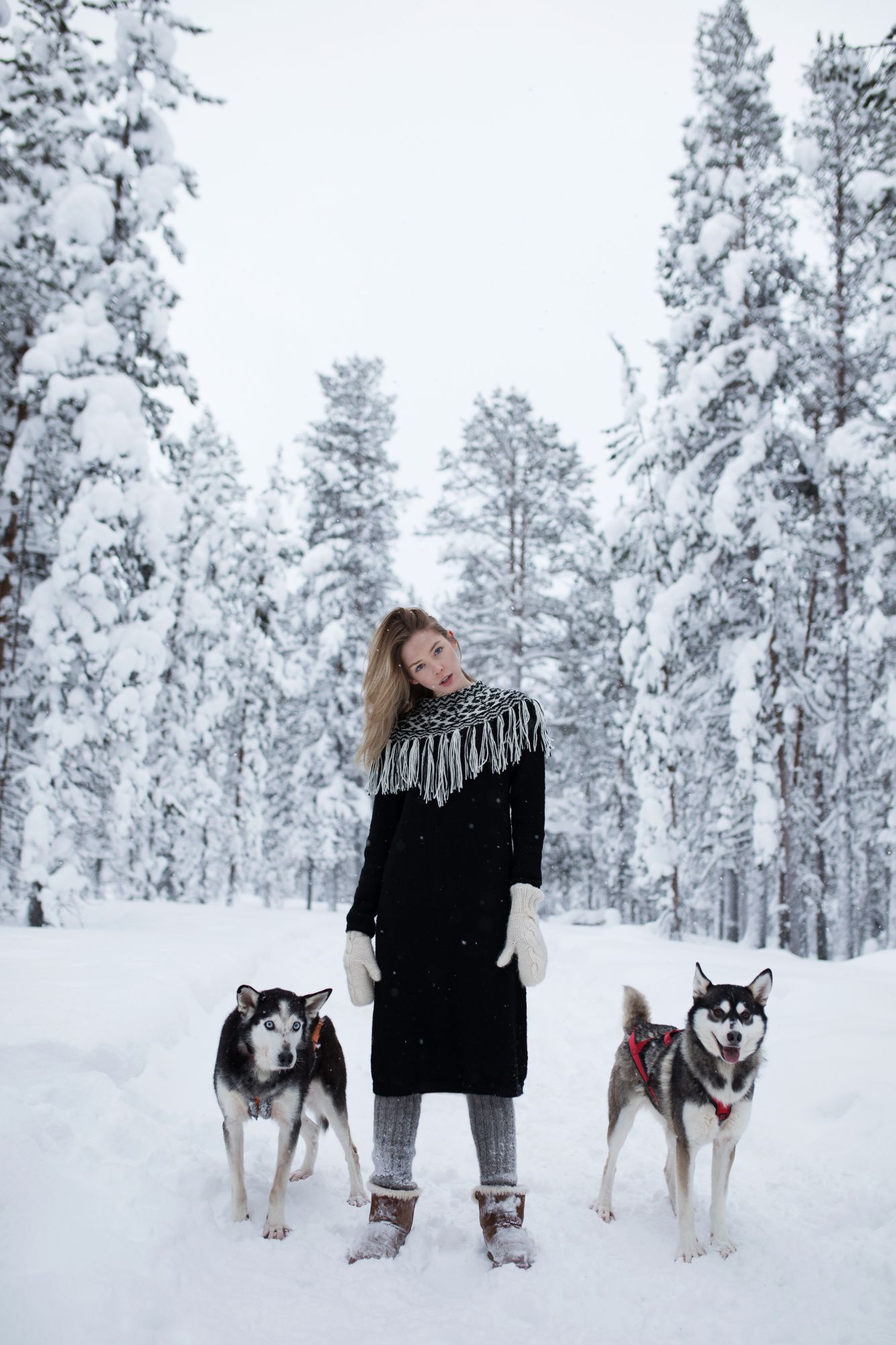 Naisen neulemekko Novita Nordic Wool (Talvi 2018) Example 1