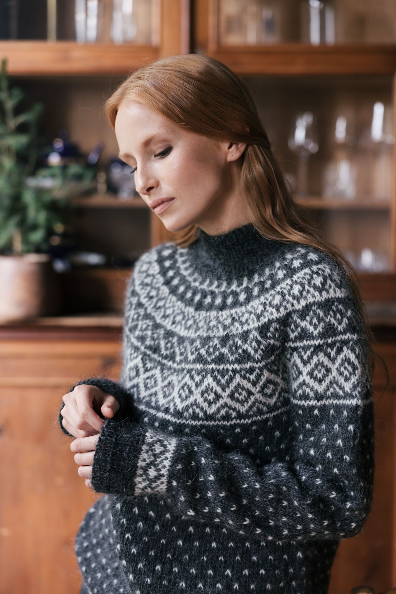 Novita Icelandic Wool: Kaamos colourwork sweater Example 2