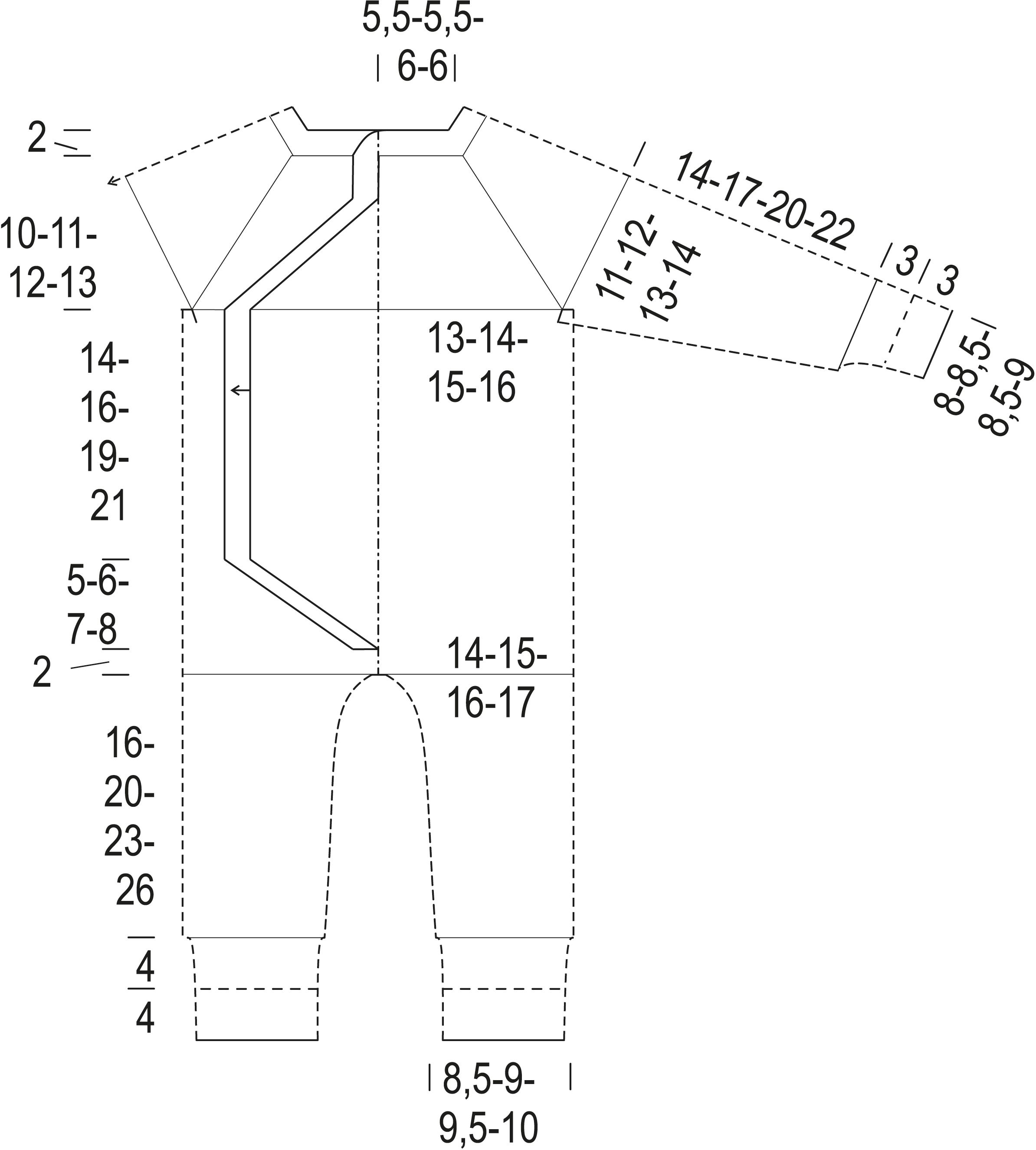 Hiiri- vauvan haalari Instruction 1