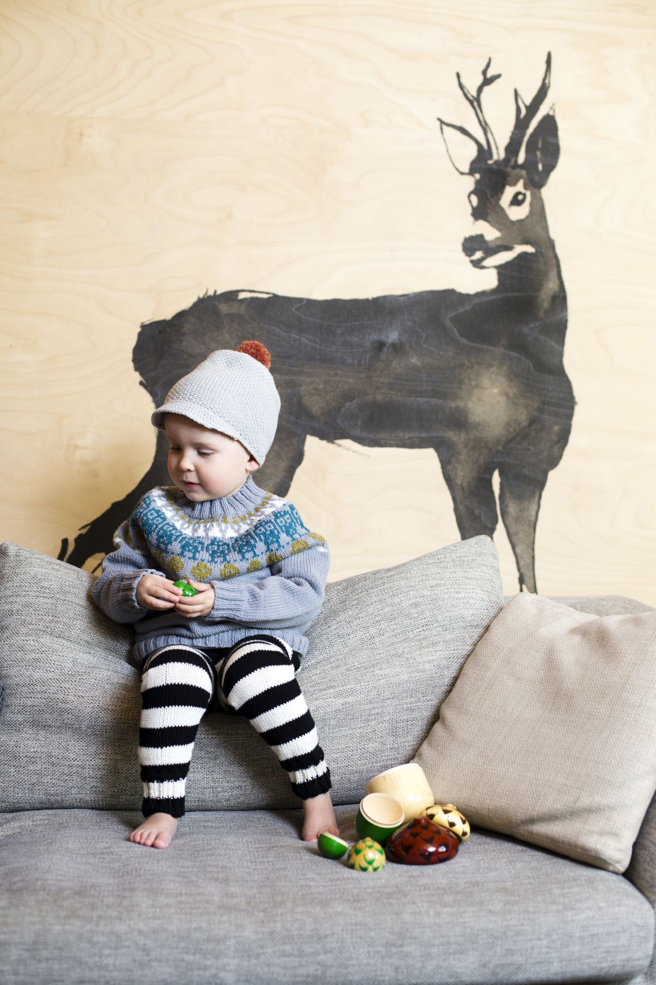 Lapsen neulepusero Novita Baby Wool ja Nordic Wool Example 1