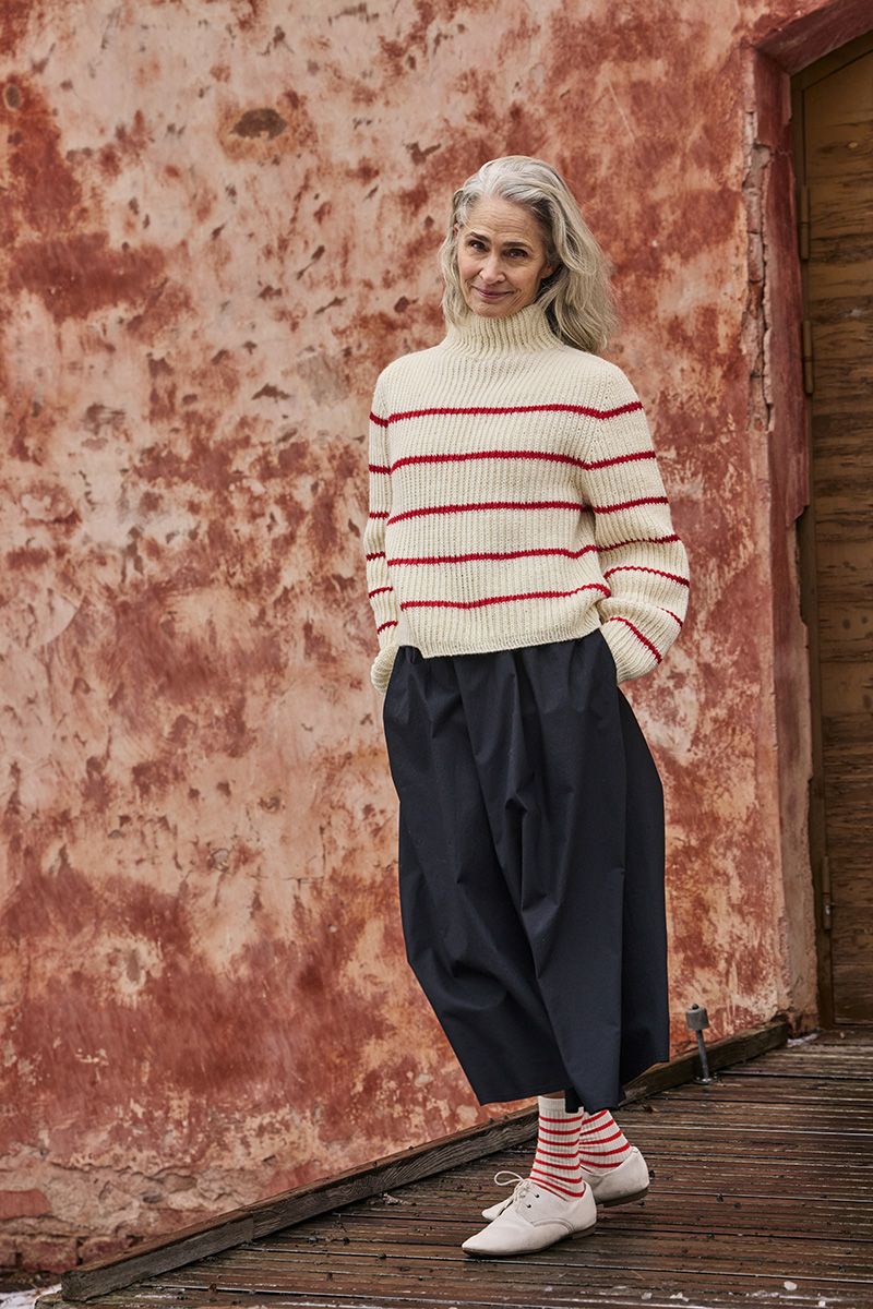 Novita Essentials: ​Skipper Striped Sweater Example 3