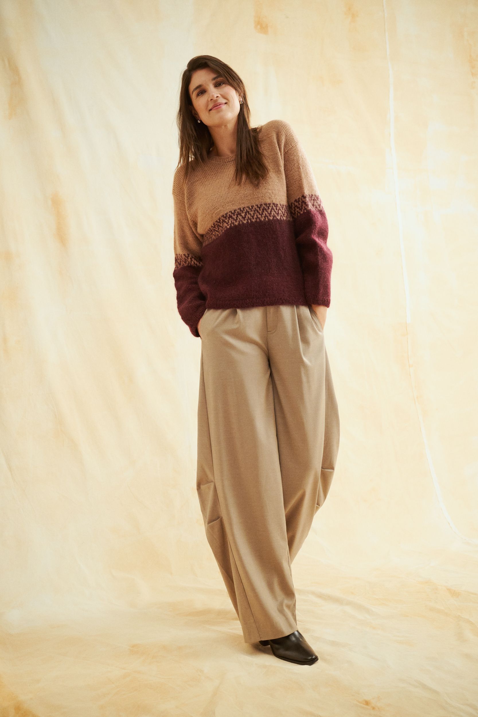 Novita x Laine 4ply & Edith: Nuance Sweater Example 3