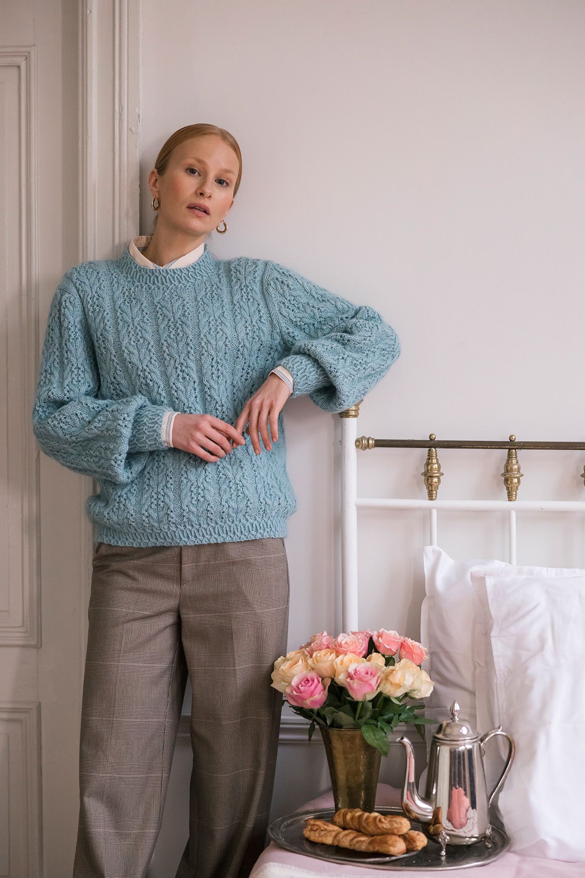 Kastehelmi-neulepusero Example 2