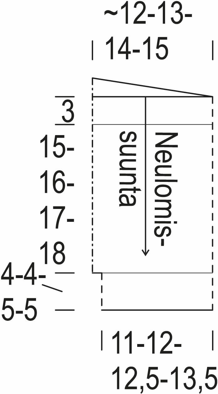 Aava-neuleshortsit Instruction 1