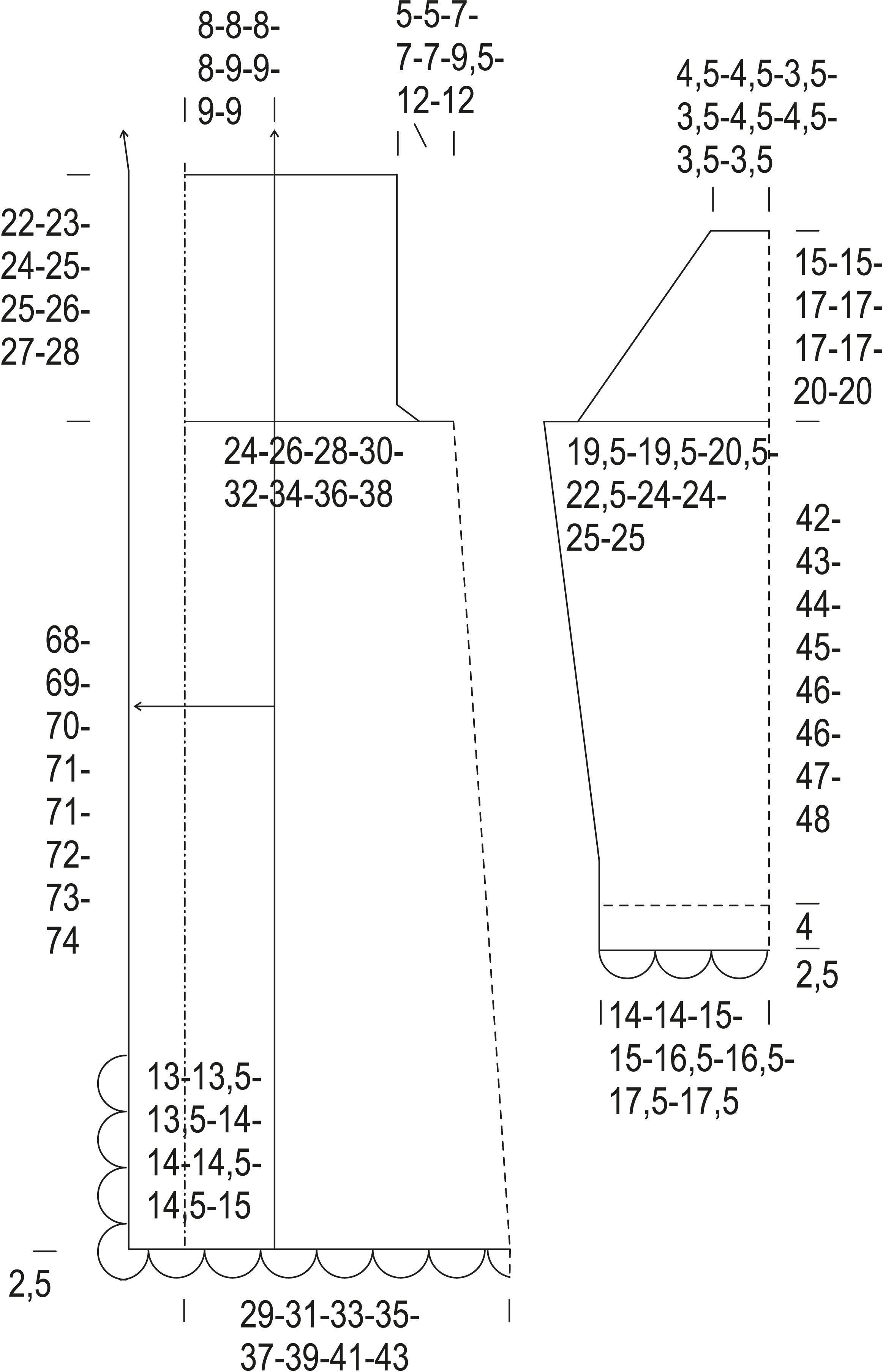 Vaniljataivas- virkattu neuletakki Instruction 1
