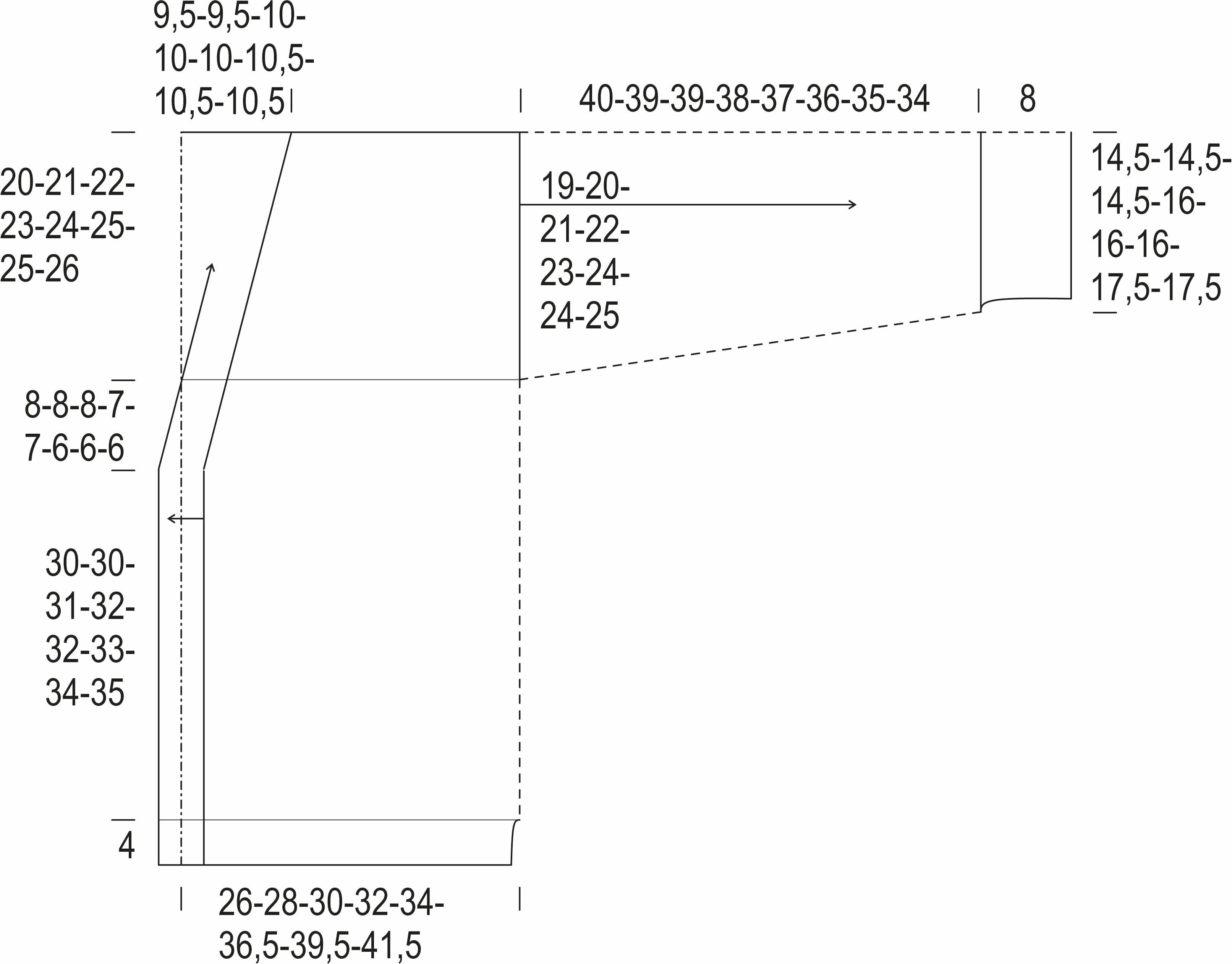 Aurinkoinen-neuletakki Instruction 1