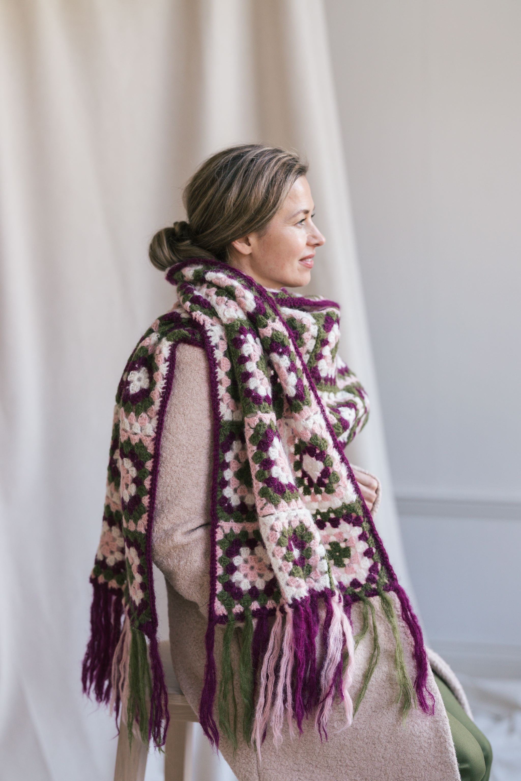 Suvituuli -virkattu huivi