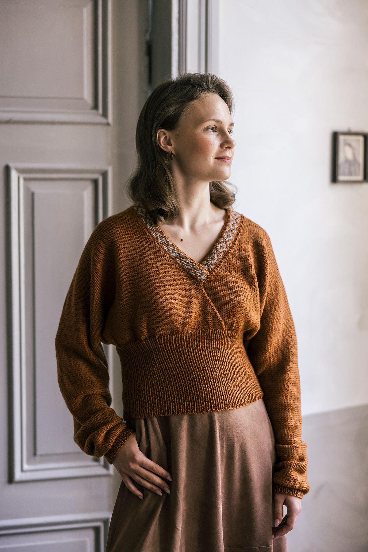 Novita 7 Veljestä Nature: Nuppu-Lace sweater