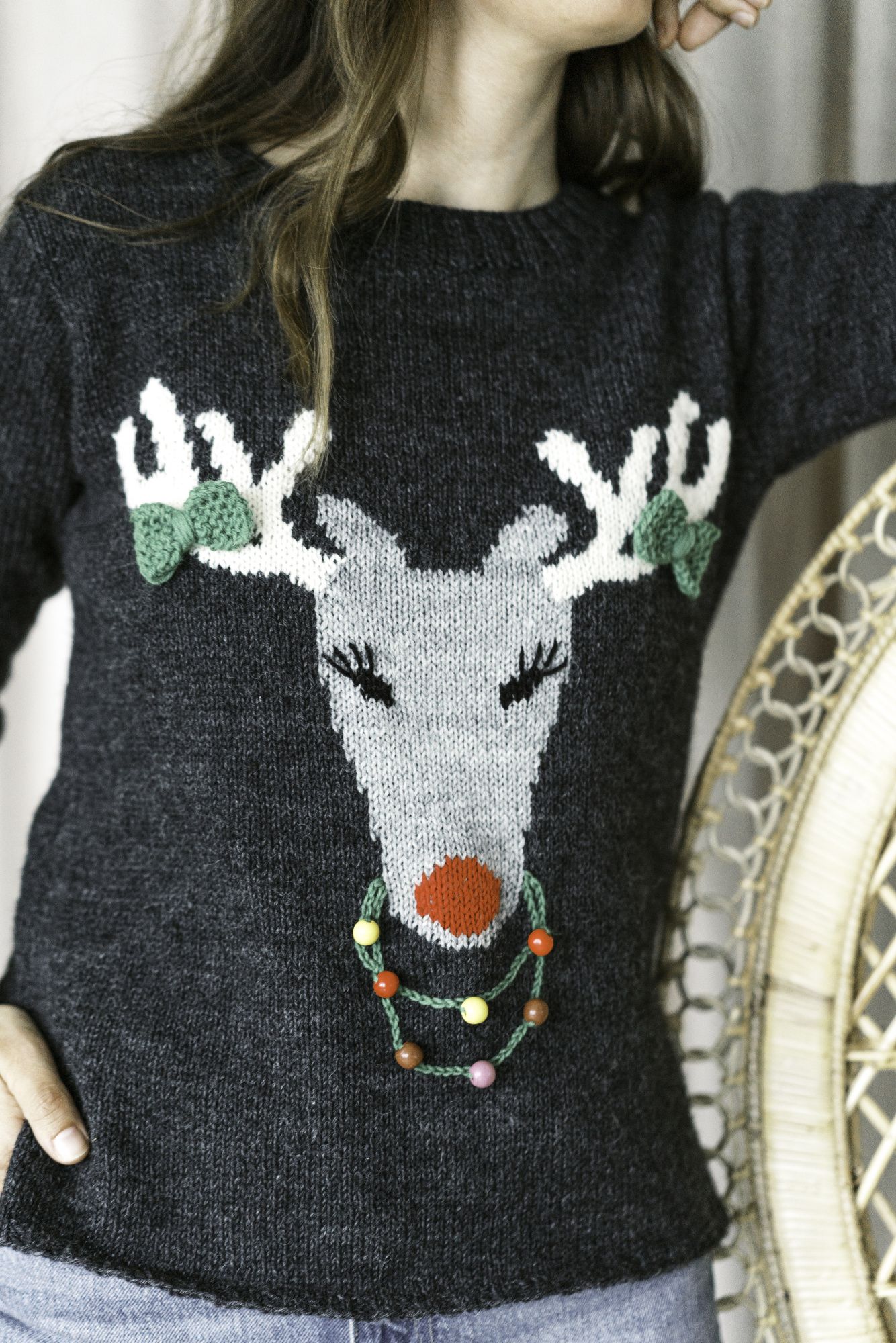 Women's Reindeer sweater Novita Nalle Example 3