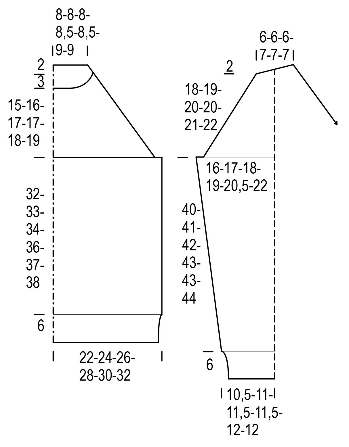 Sofi - flätstickad tröja Instruction 1
