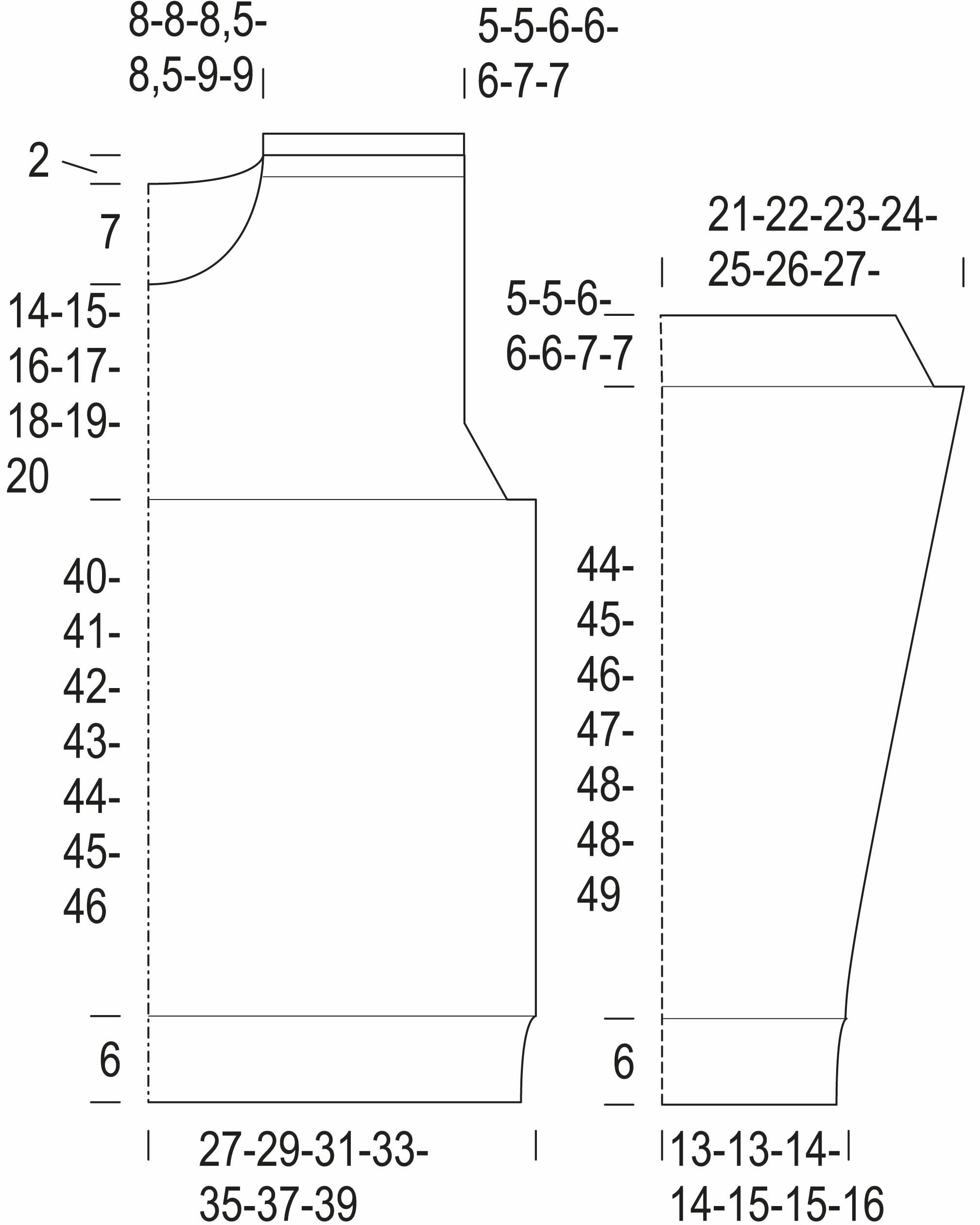 Ylle-neulepusero Instruction 1