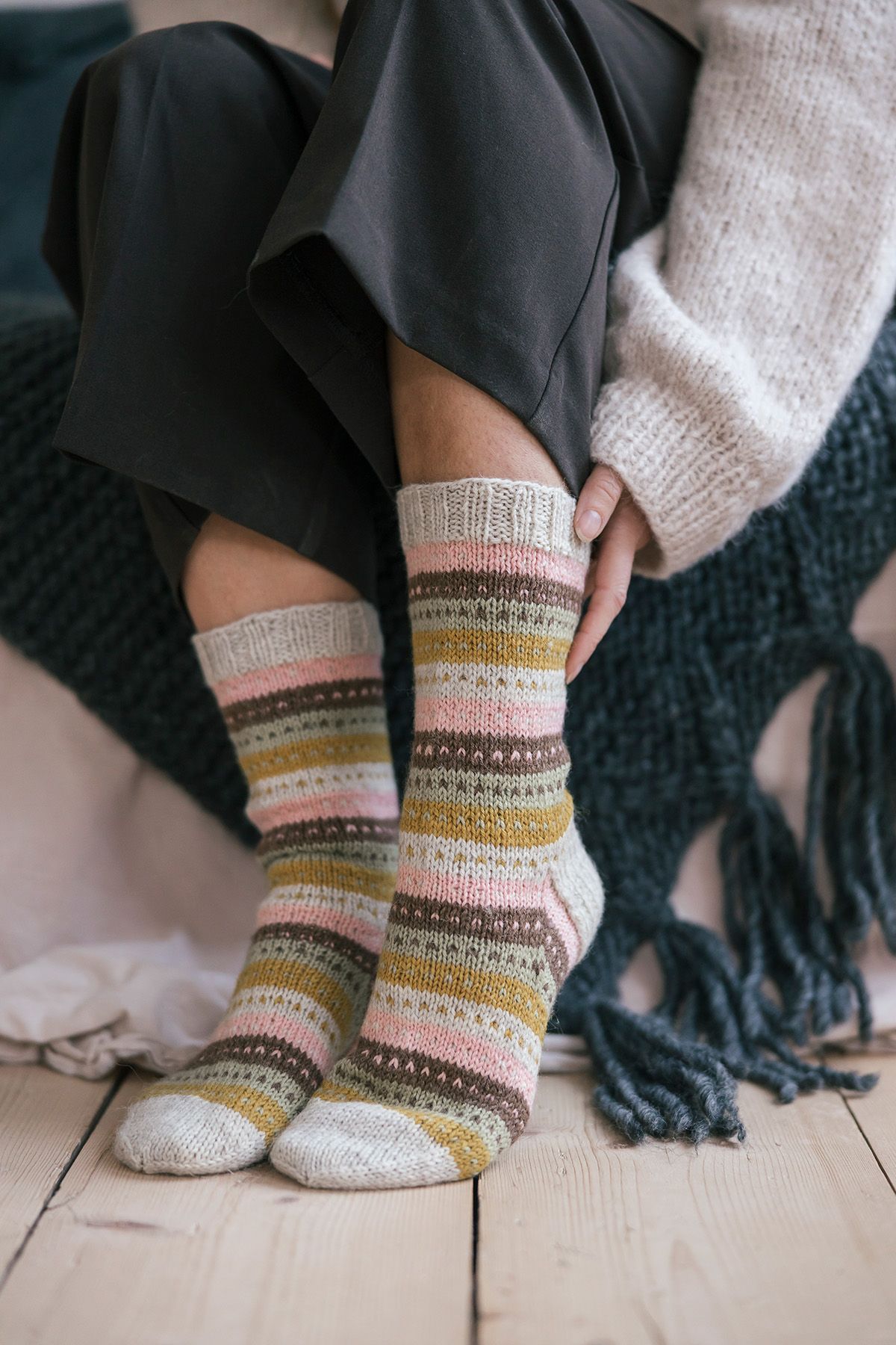 Rytmikäs-villasukat