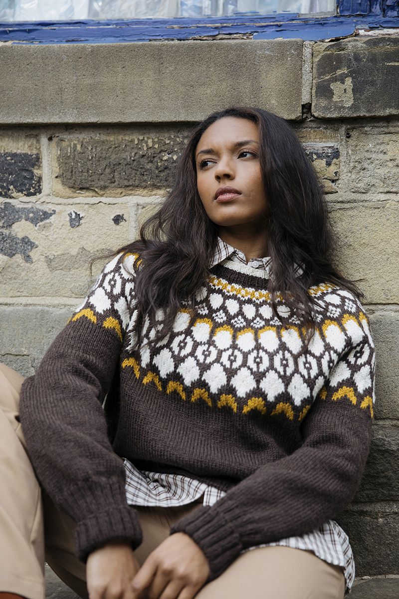 Novita Arctic Wool: Getter Yoke sweater