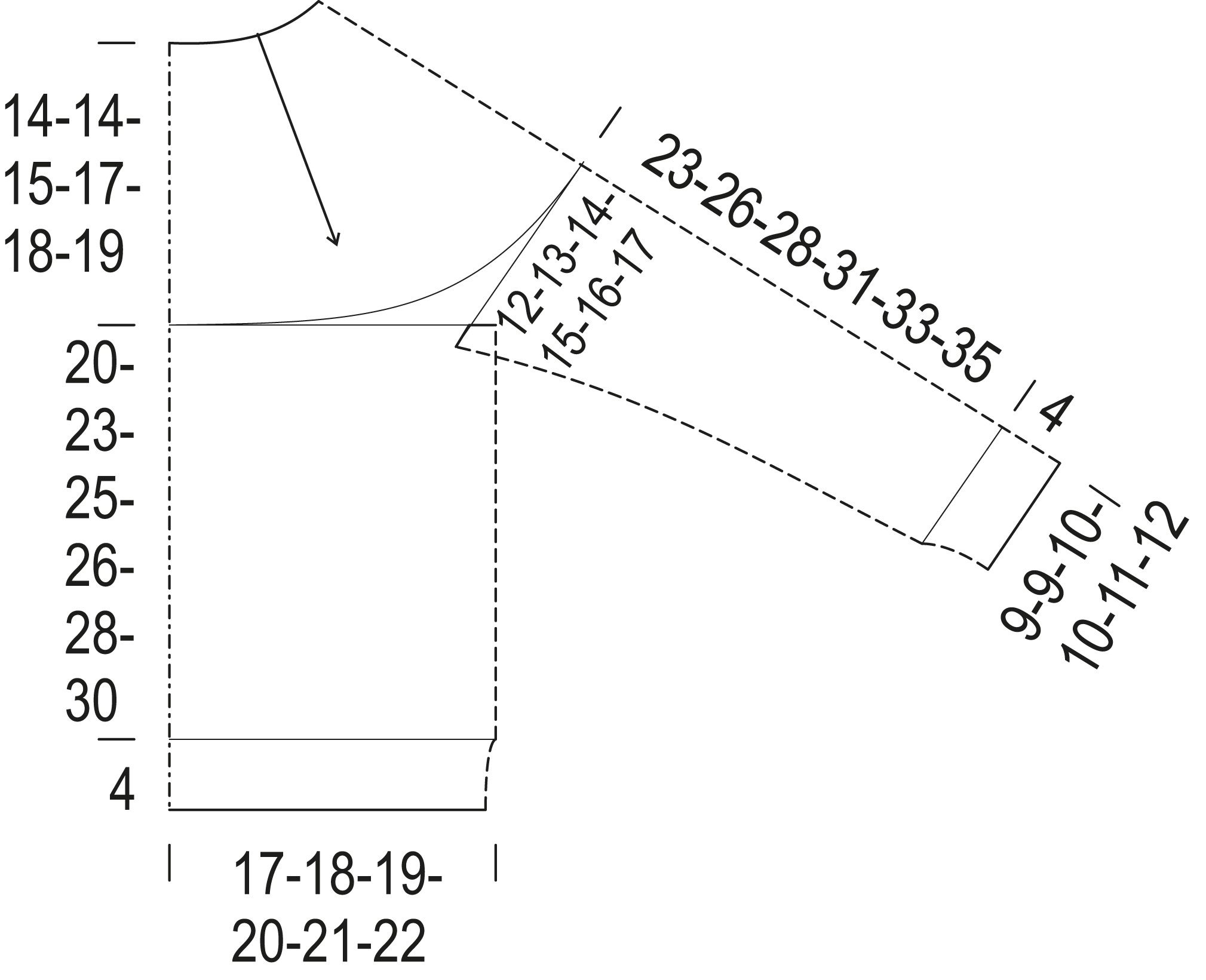 Rudolf children’s yoke sweater Instruction 1