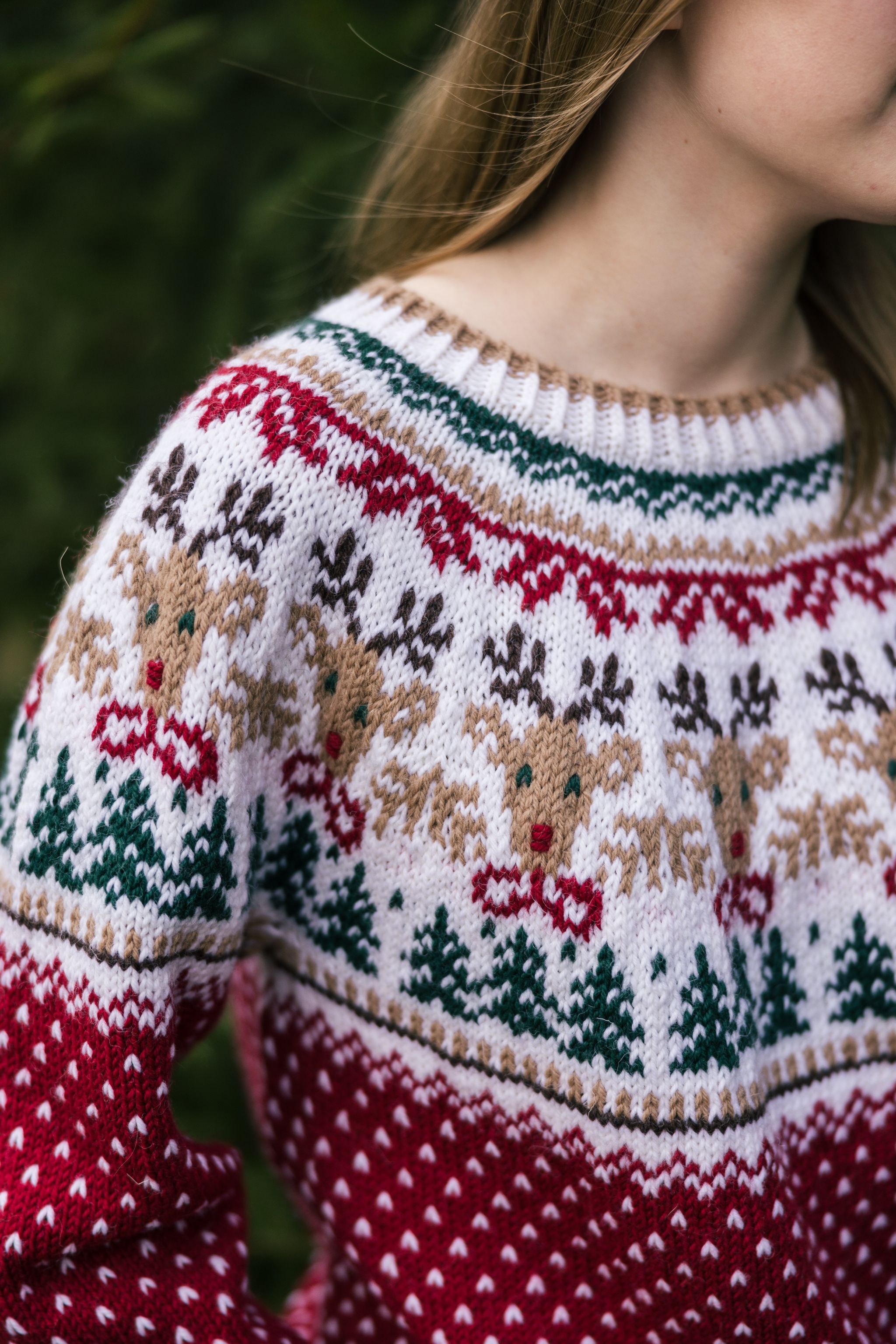 Christmas Knit-along: Rudolf Yoke Sweater Example 3