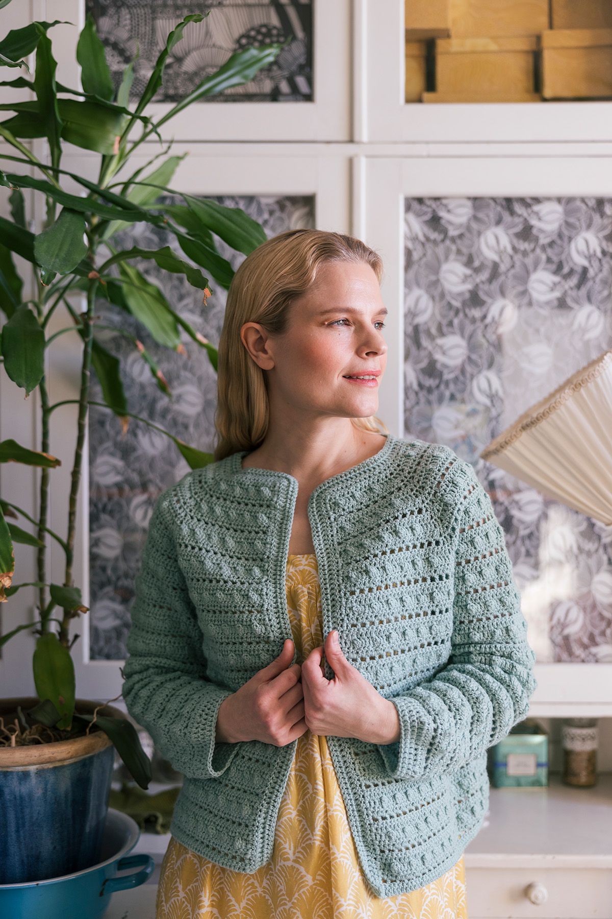 Rannankivet -virkattu takki