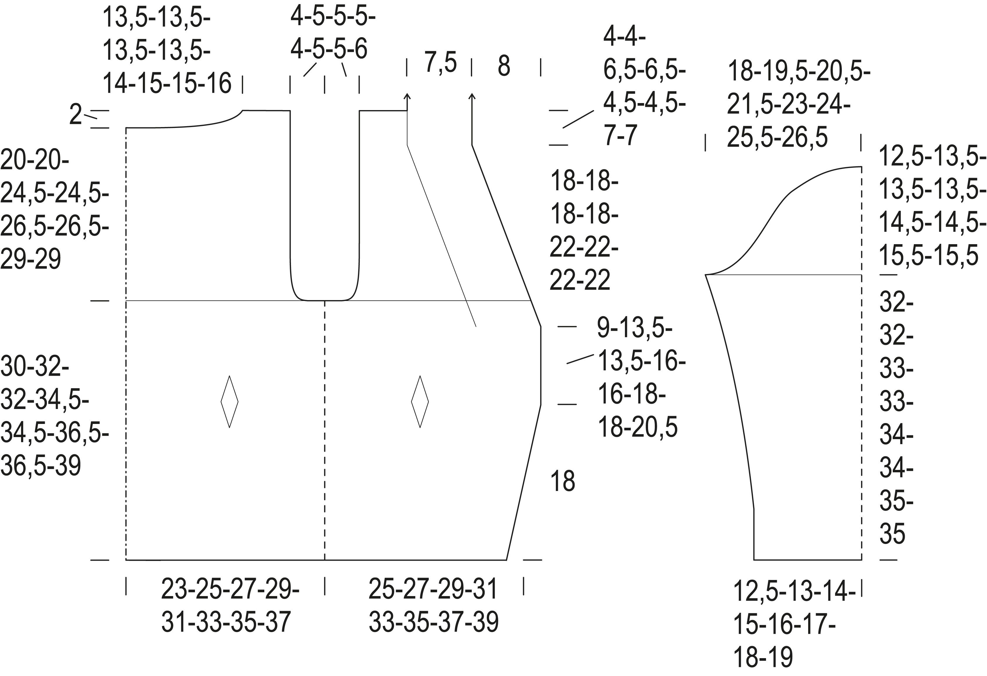 Novita Essentials: Grace Knitted Cardigan Instruction 1