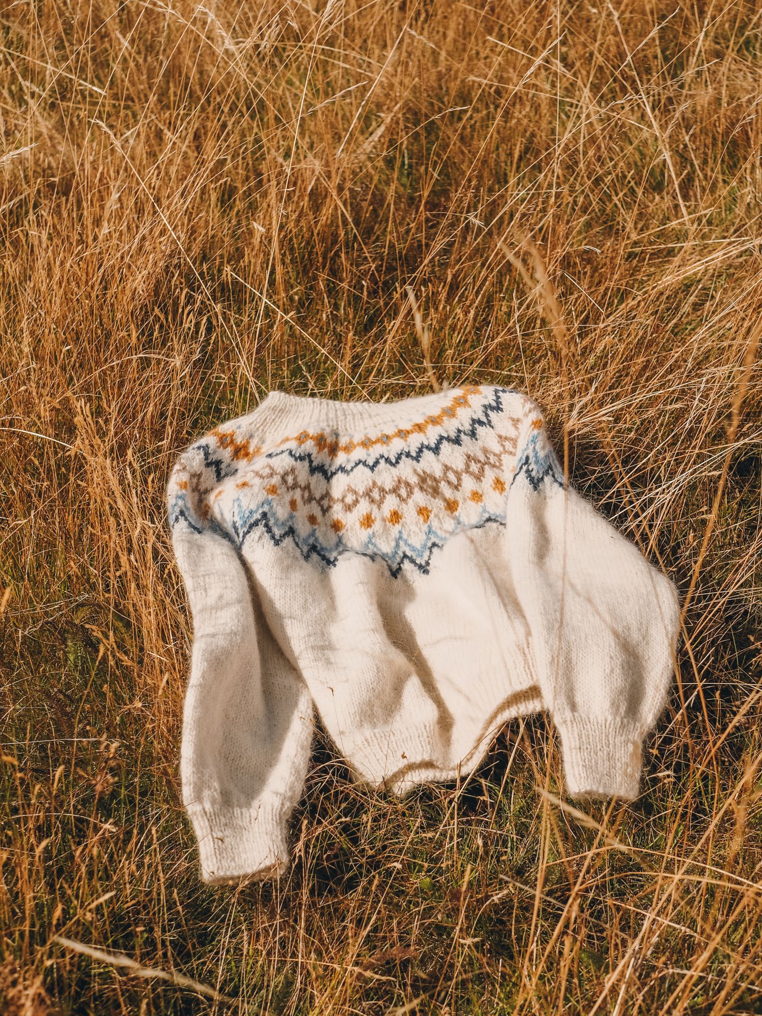 Novita Icelandic Wool: Tenna yoke sweater Example 3