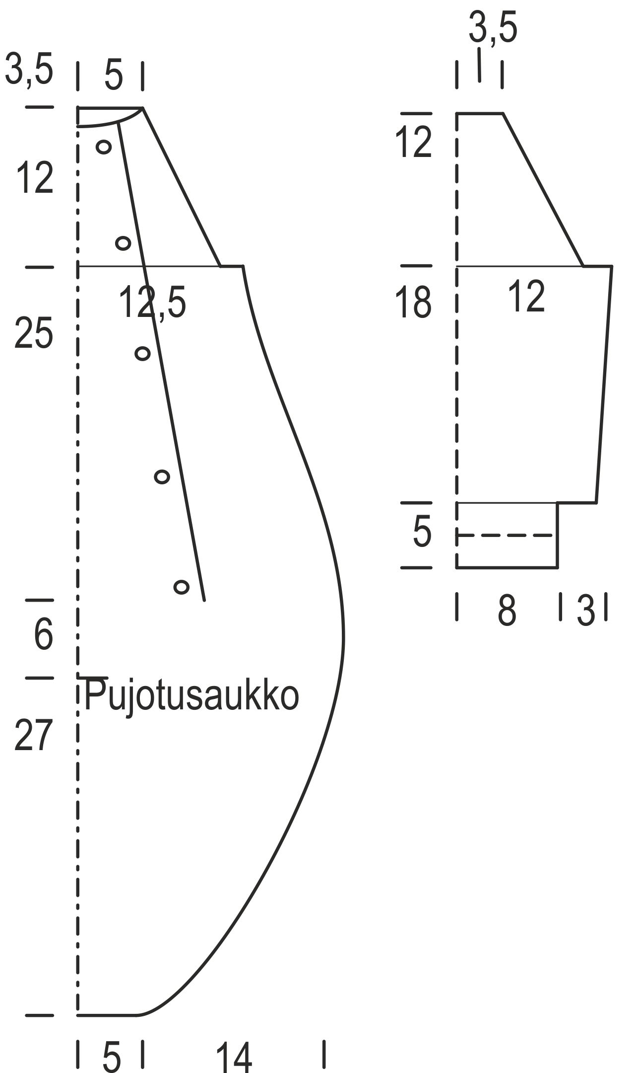 Vauvan neulehaalari Novita 7 veljestä Instruction 1