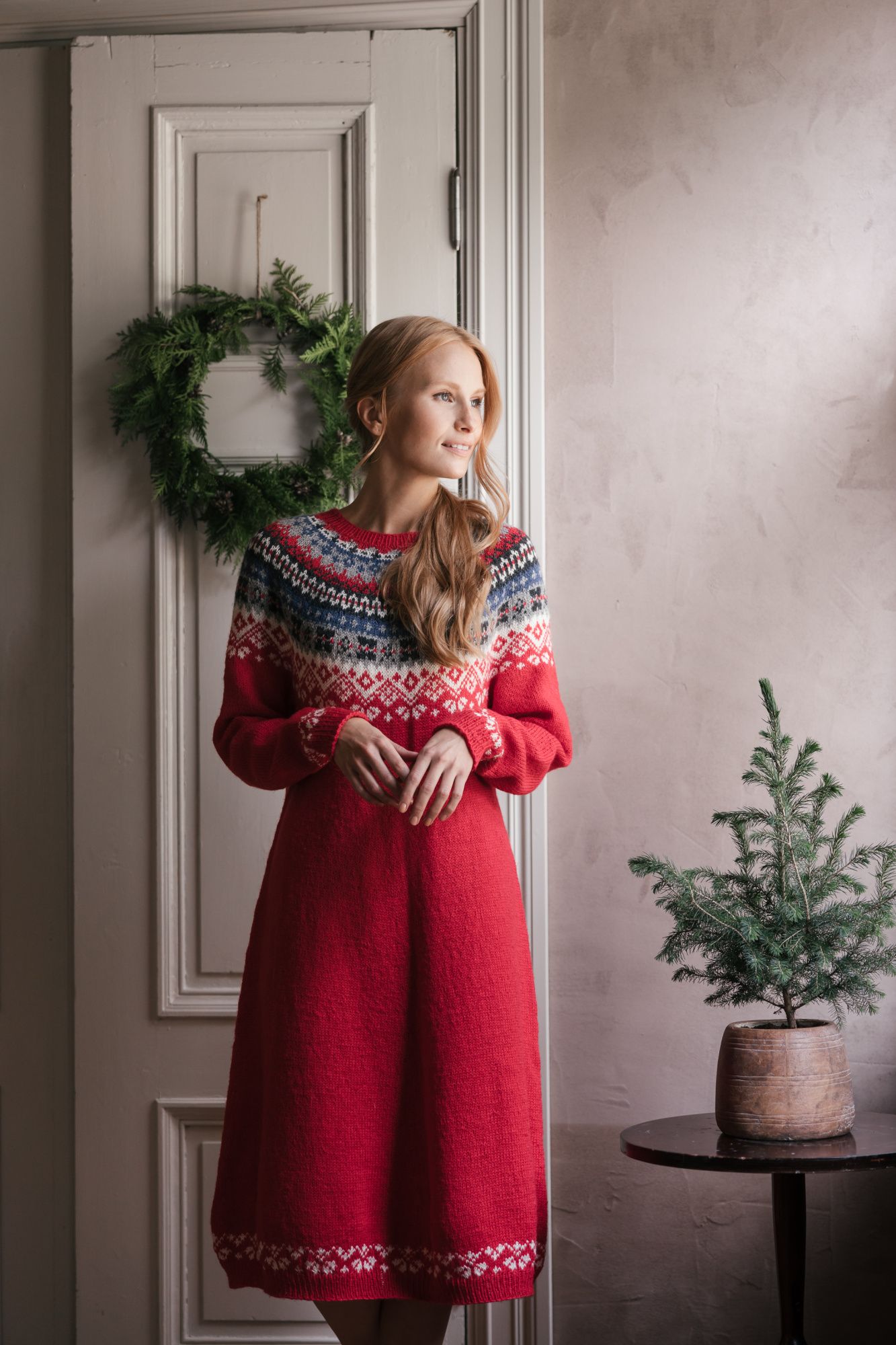 Novita Nalle: Joulutarina (A Christmas Story) knitted dress