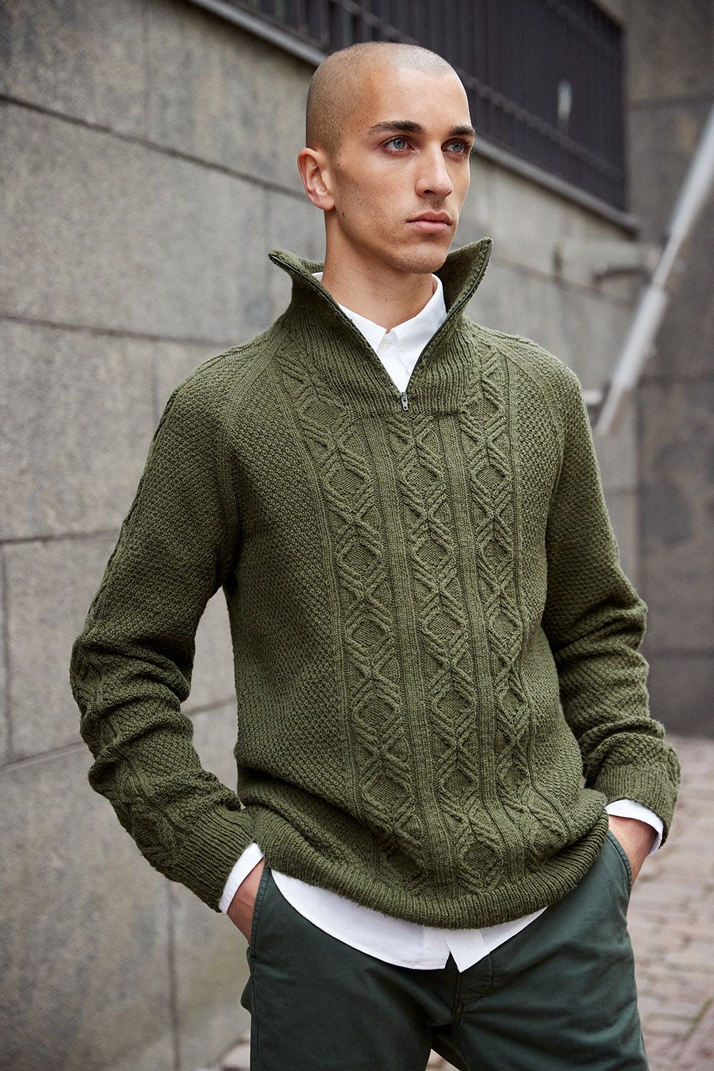 Novita Merino 4 PLY: Aarni textured knit sweater Example 1