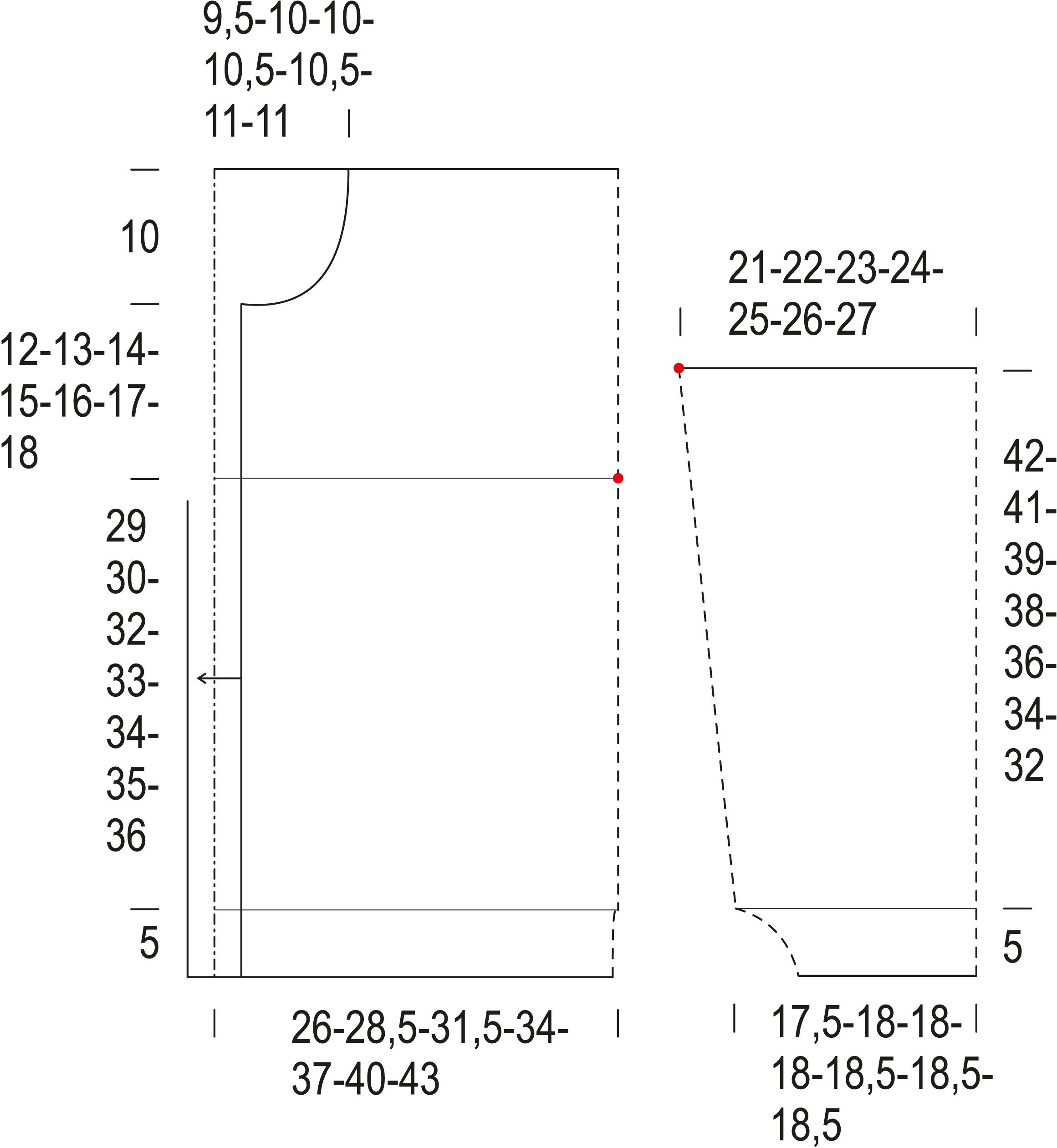 Puutarhahuvila-neuletakki Instruction 1