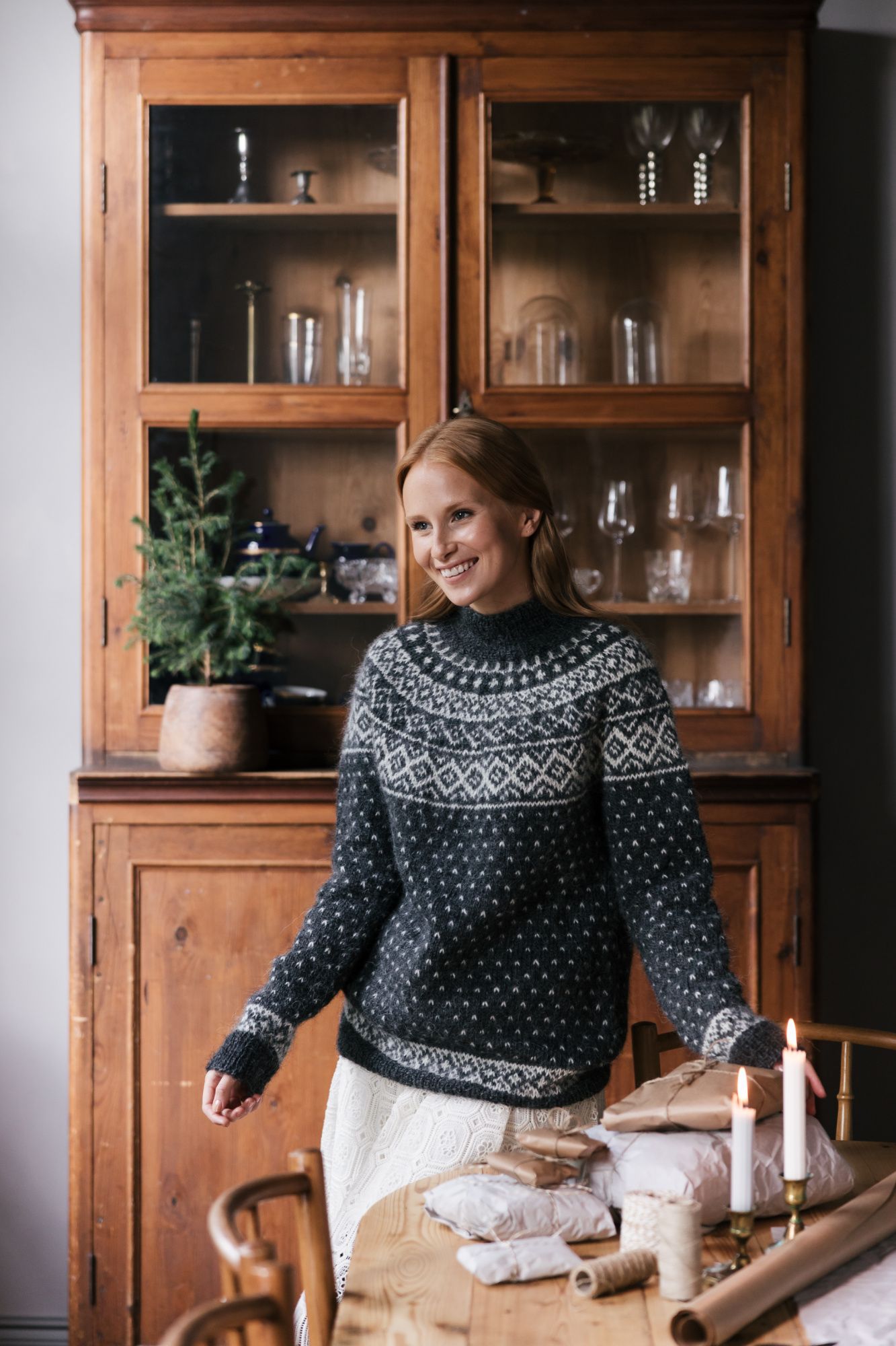 Novita Icelandic Wool: Kaamos colourwork sweater