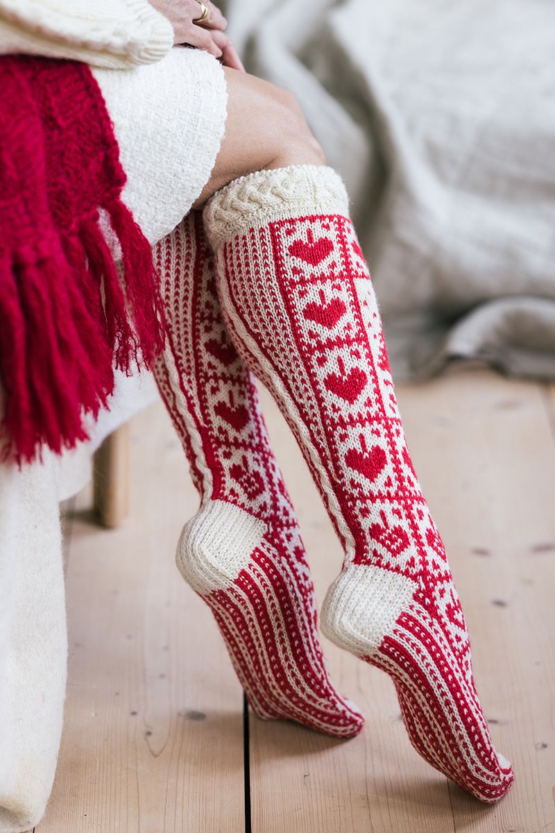 Hjärtlig jul -sockor Example 1