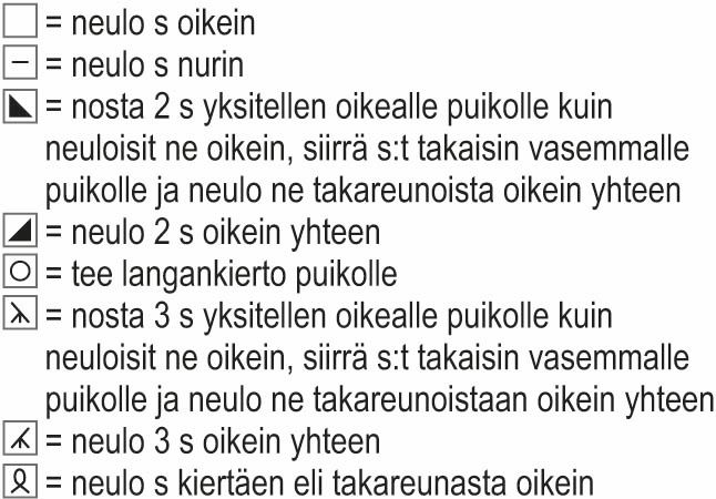 Kalliokielo-sukat Instruction 3