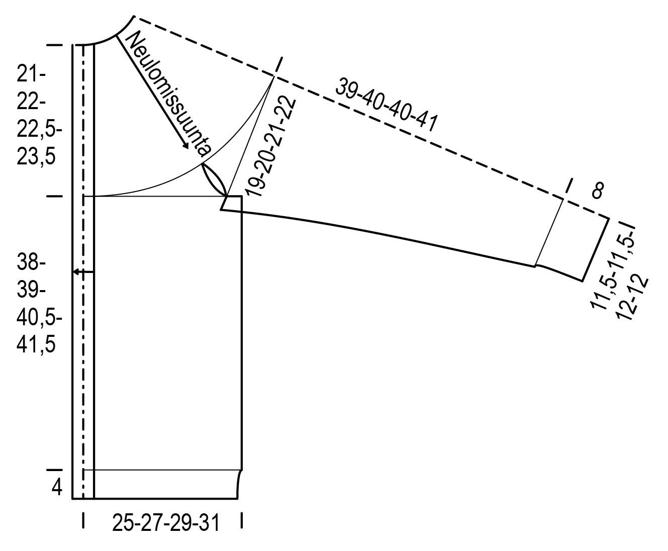 Jacquardstickad Ruff-kofta Instruction 1