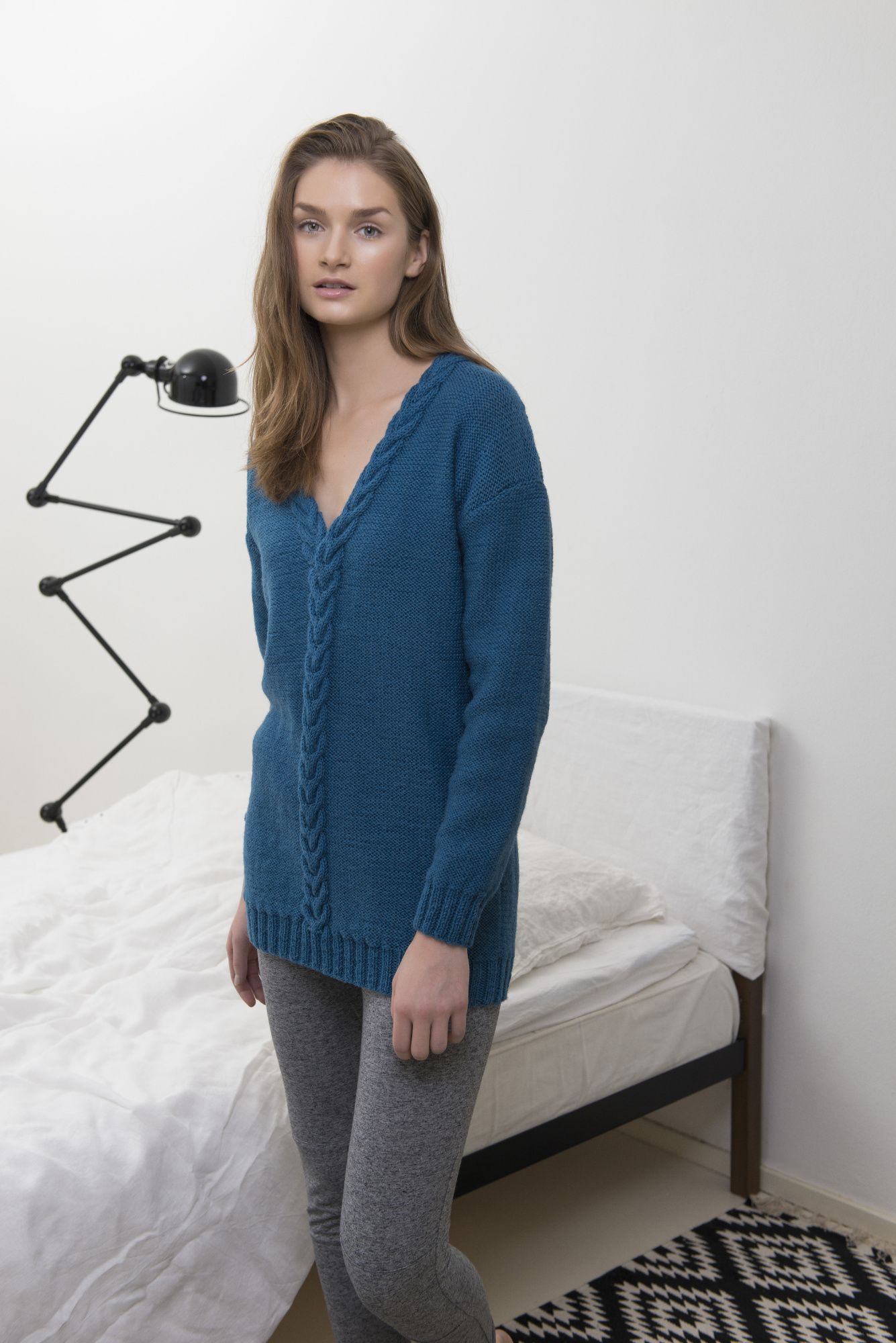 Naisen neulepusero Novita Nordic Wool (Kevät 2016) Example 1