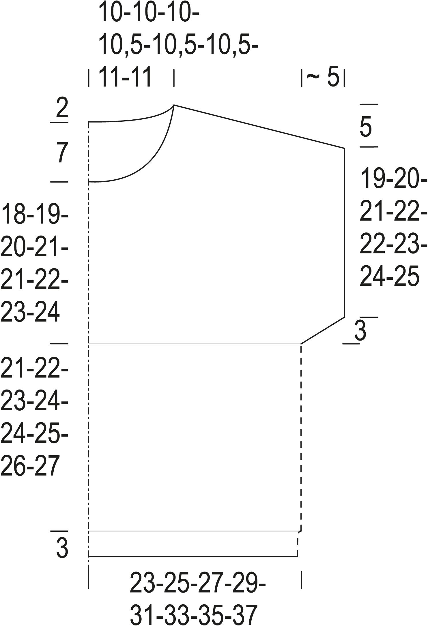 Teehetki-neuletoppi Instruction 1