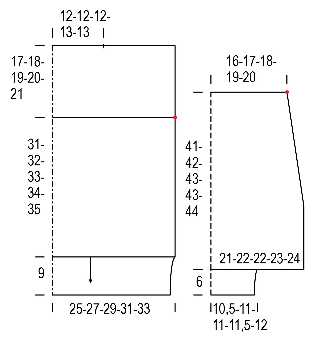 Stickad damtröja Novita Wool Cotton (Vår 2018) Instruction 1