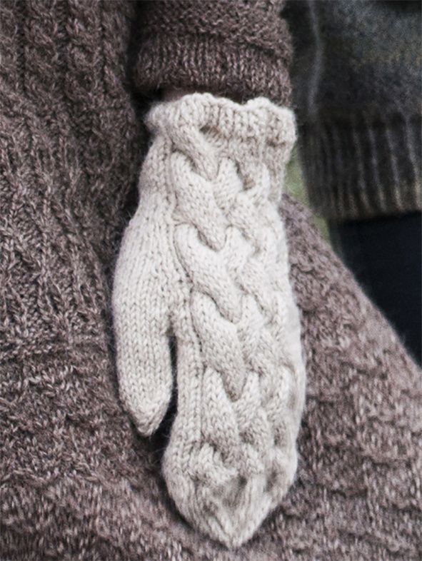 Palmikkoneulelapaset Novita Alpaca Wool Example 1