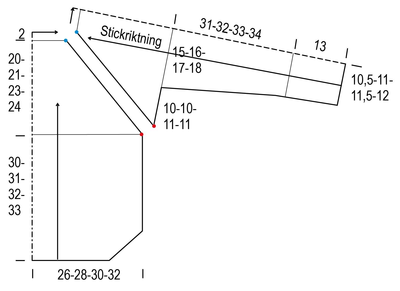 Stickad damtröja Novita Venla Instruction 2