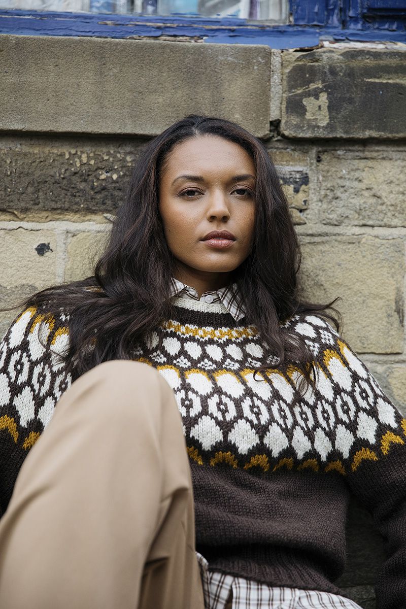Novita Arctic Wool: Getter Yoke sweater