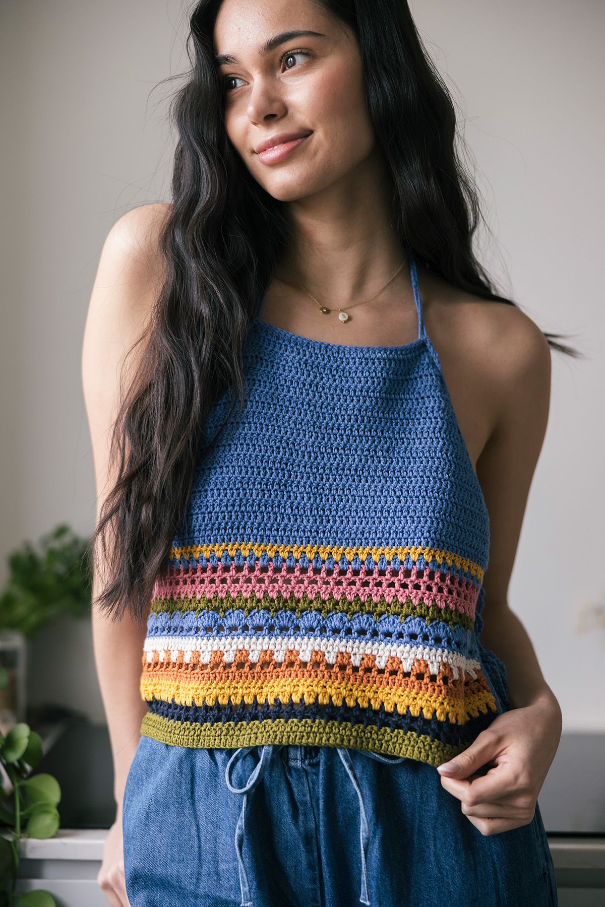 Kesätuuli- virkattu toppi