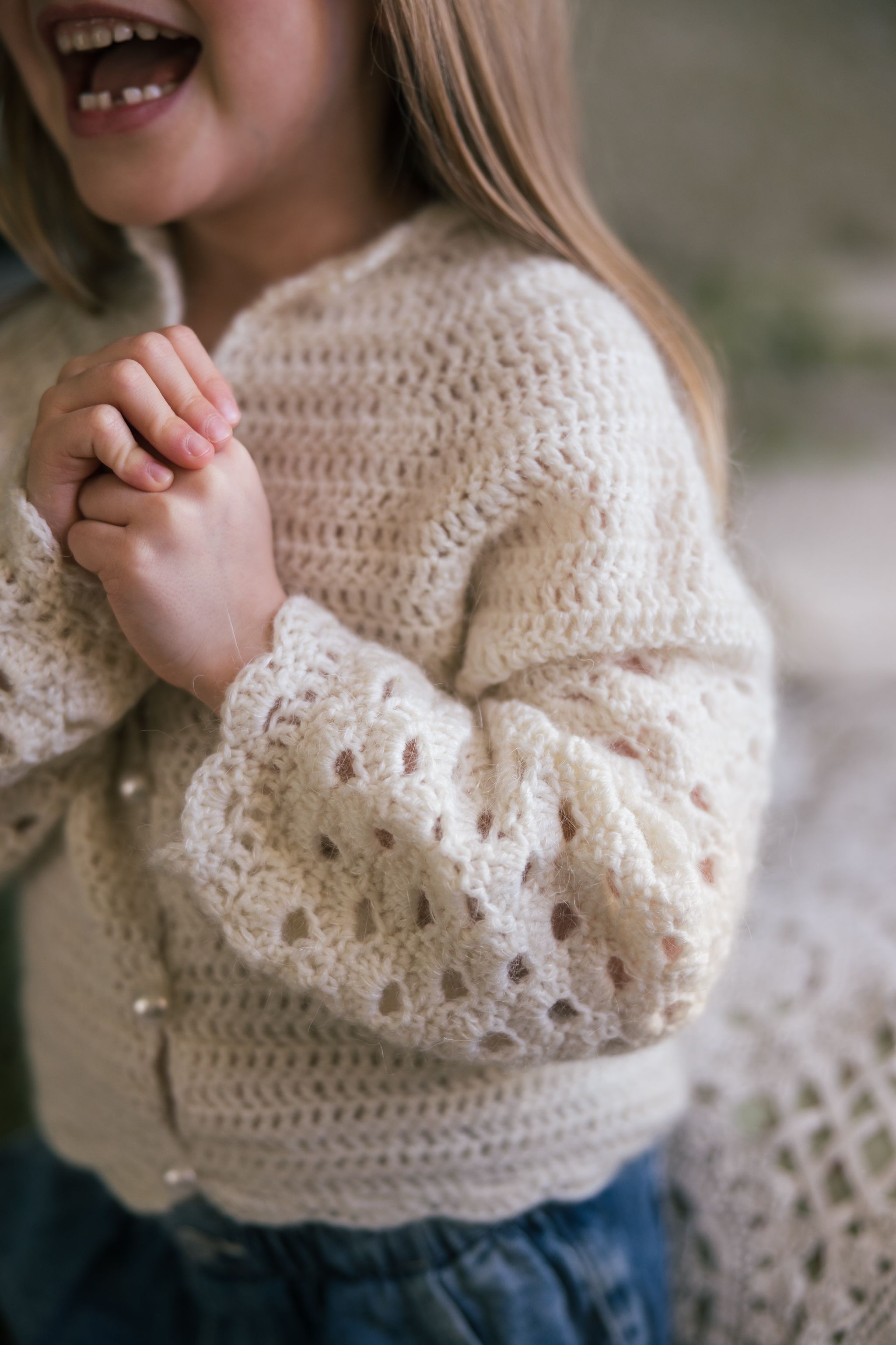 Simpukka -virkattu takki Example 2