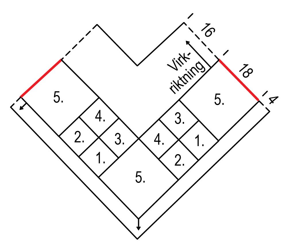 Virkad poncho av rutor Instruction 3