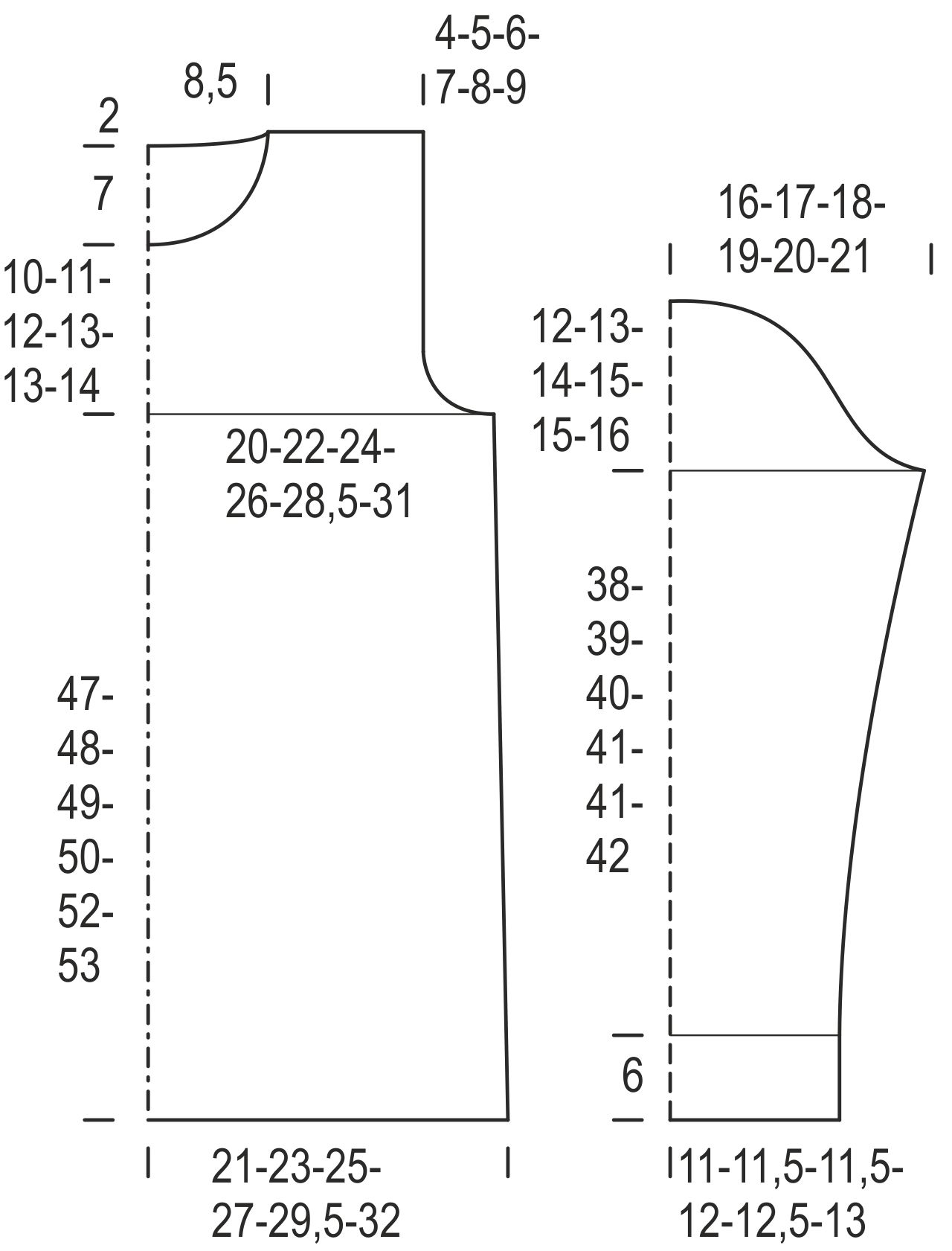 Naisen kohoneulepusero Novita 7 Veljestä (7 Veljestä 2012) Instruction 1