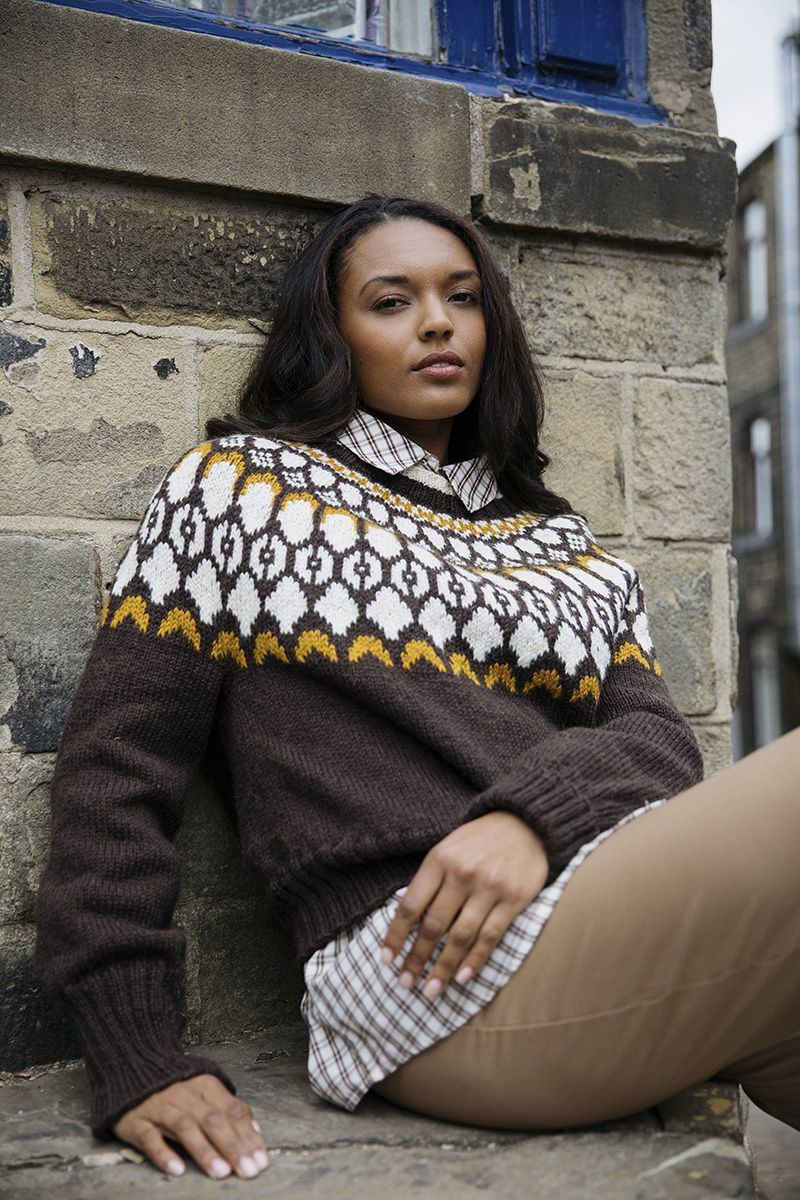 Novita Arctic Wool: Getter Yoke sweater