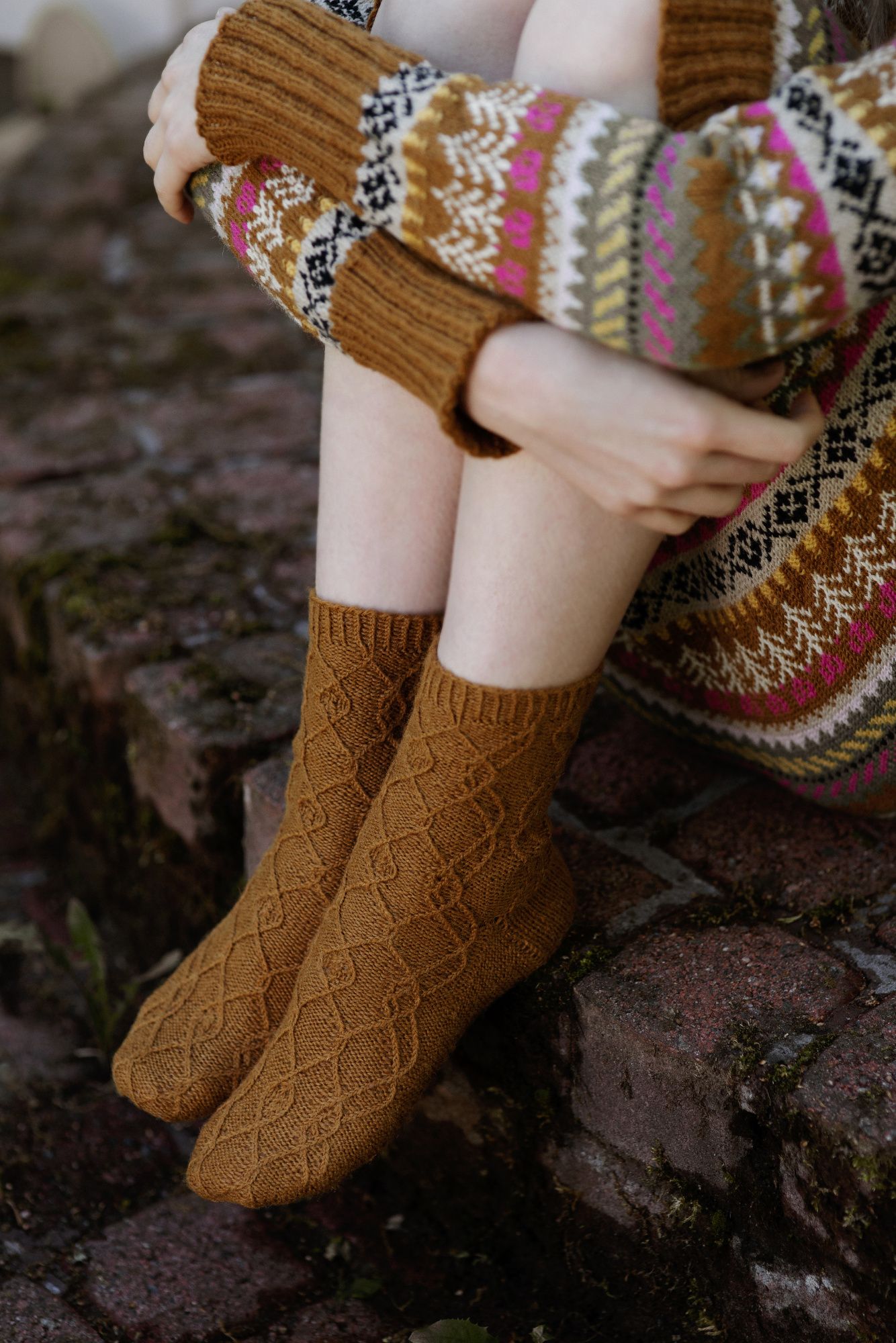 Forest Path socks Novita Venla Example 1