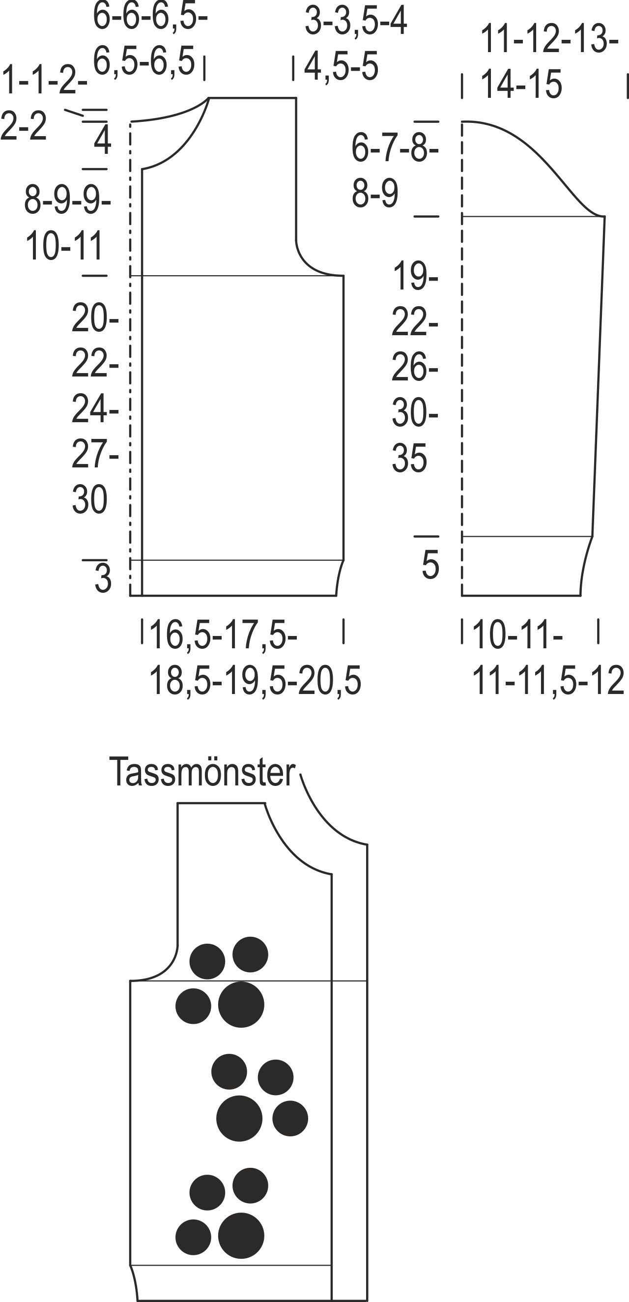 Kofta för barn Instruction 2