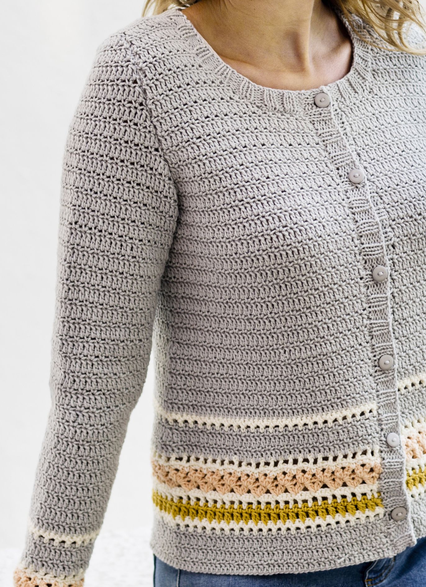 Virkad damkofta Novita Wool Cotton (Sommar 2018) Example 2