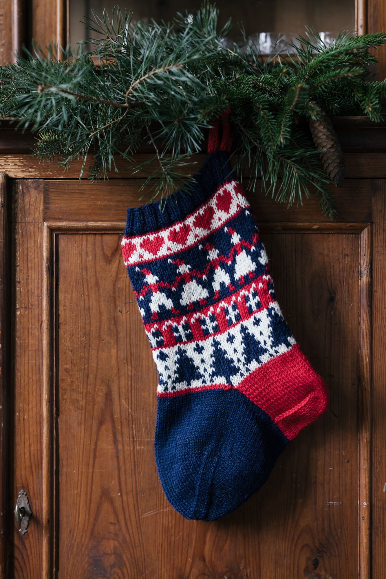 Novita 7 Veljestä: Kuusijuhla Christmas stocking Example 1