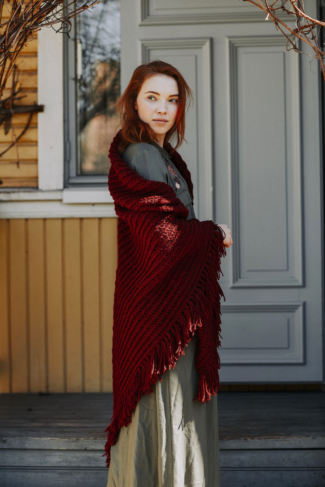 Pitsineulehuivi Novita Nordic Wool Example 1