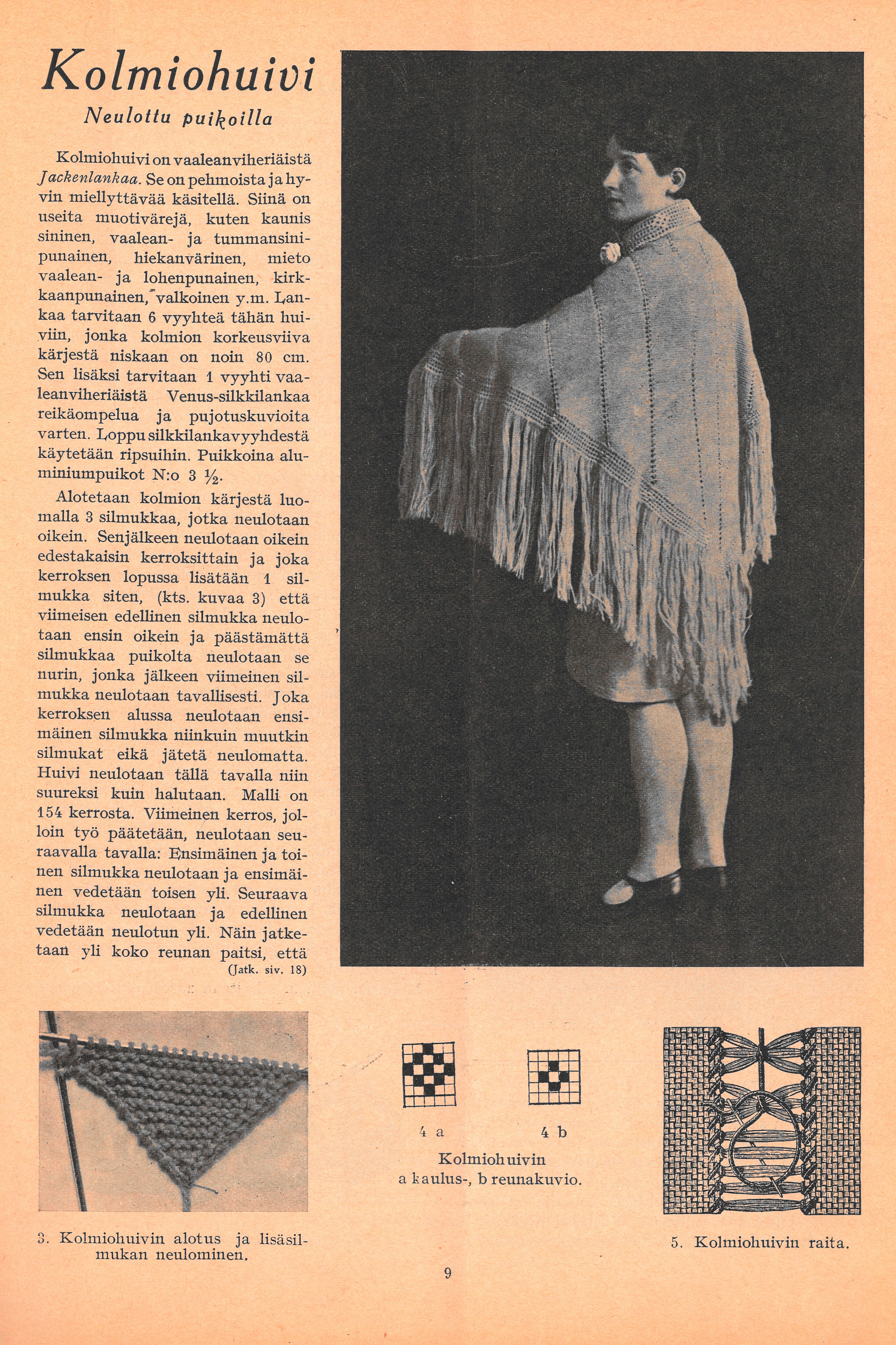 Arkistomalli: Kolmiohuivi vuodelta 1928 Example 2